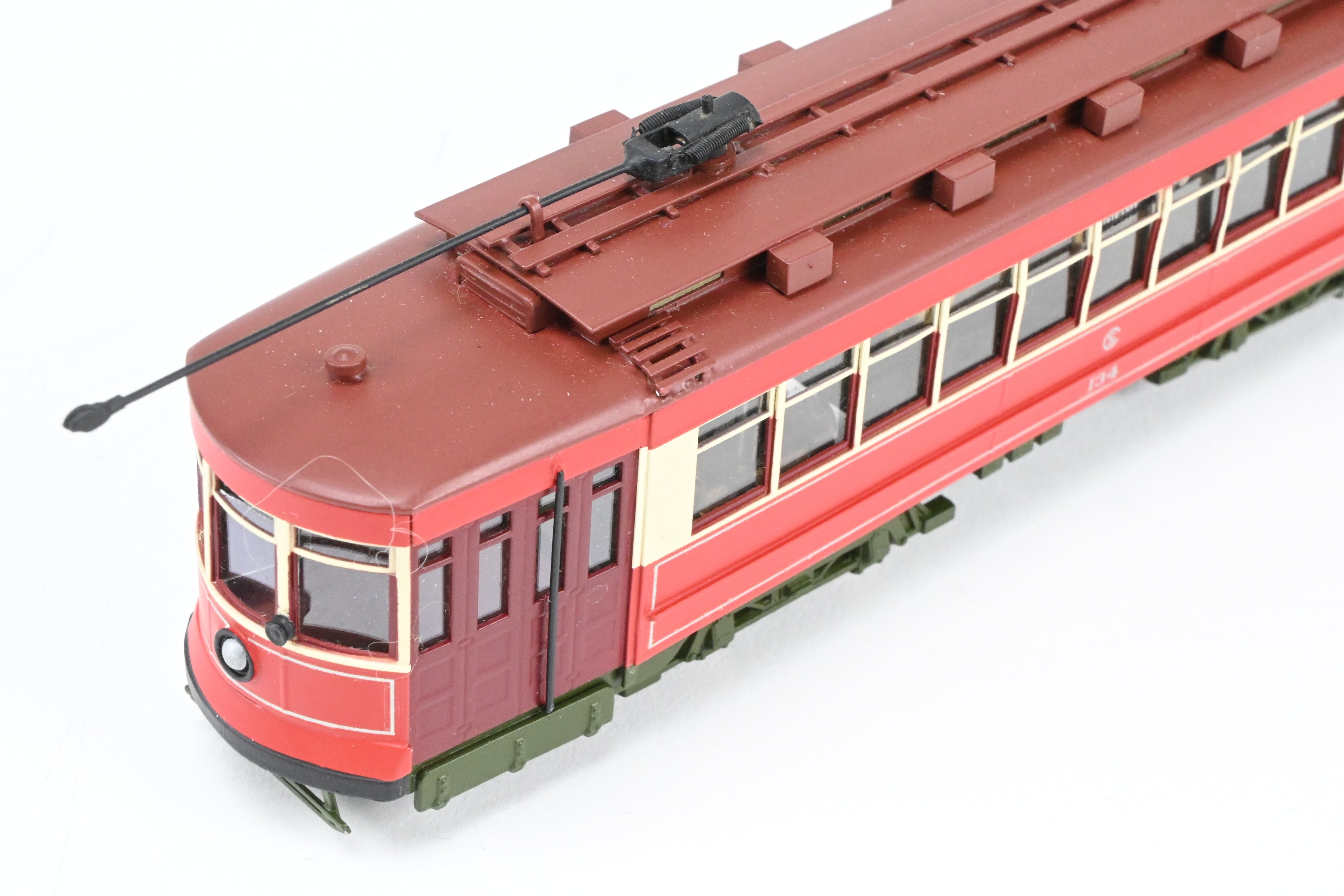 High - Quality HO Scale Brass Chicago Surface Lines Pullman Car Model - Fairfield Models 343 CSL, Custom Painted as No. 134, with Reboxx Packaging