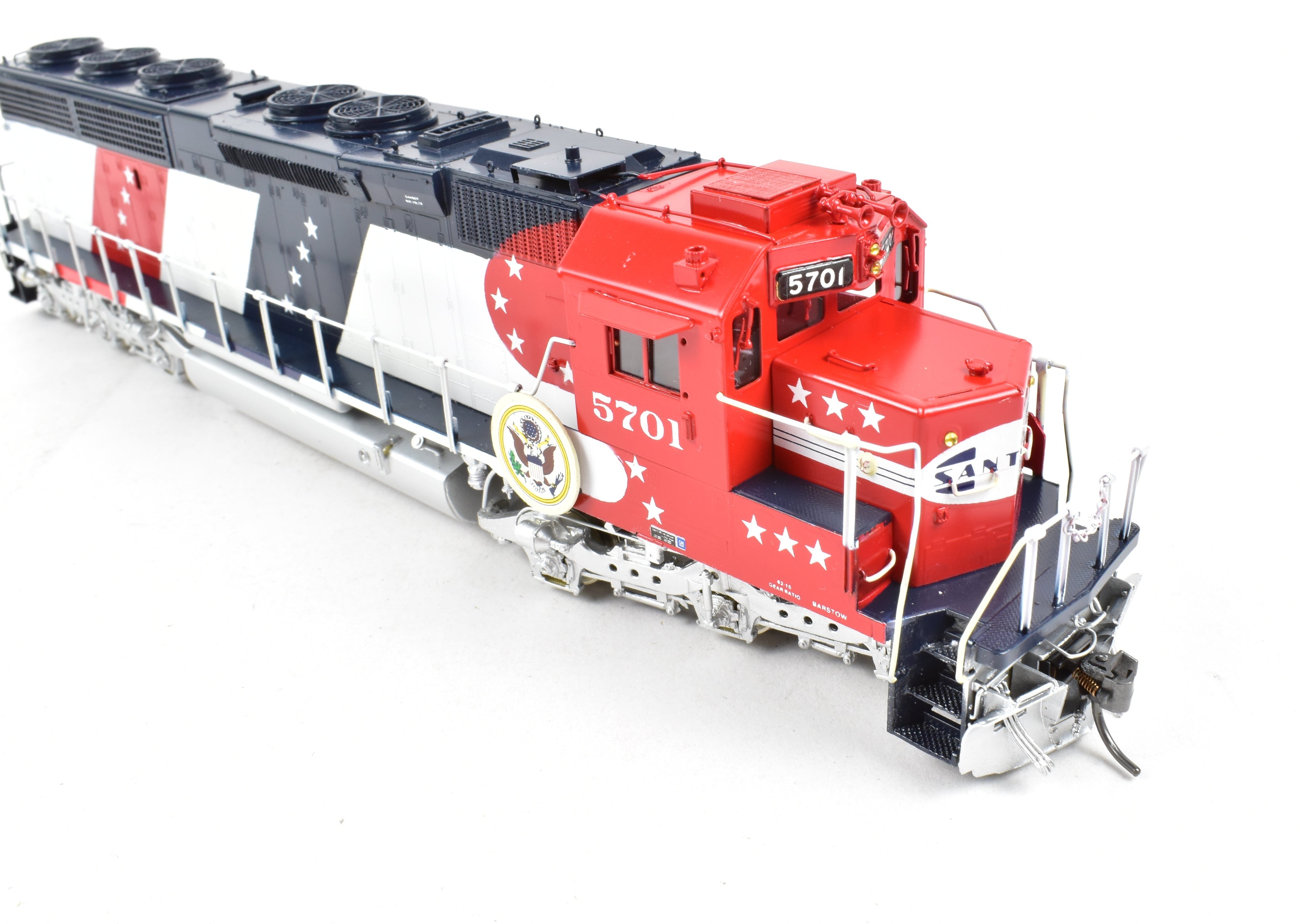 HO Brass OMI Overland Models Inc AT&SF Santa Fe SD45-2 Bicentennial Factory Custom Painted