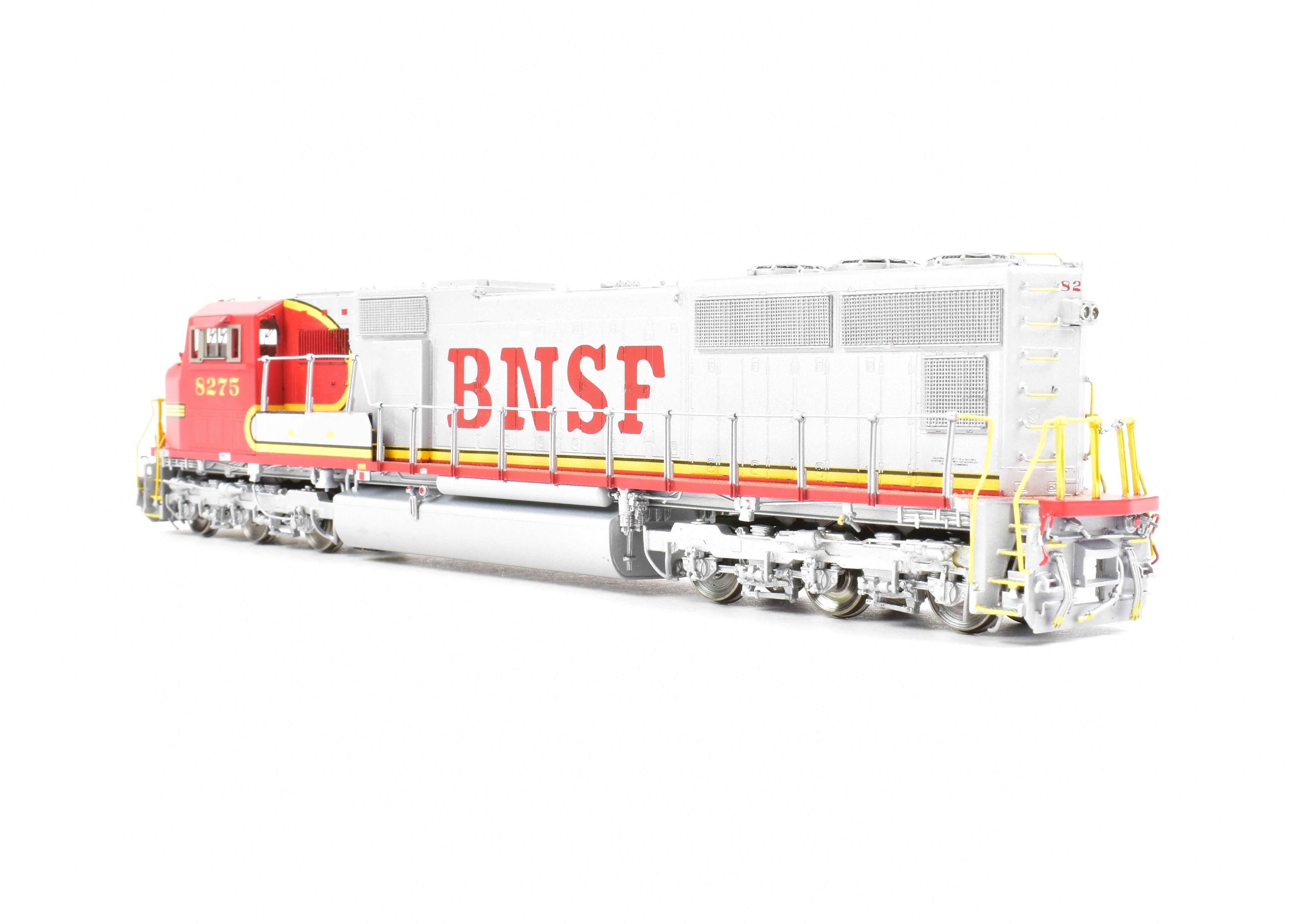 HO Scale Brass Model Train - Overland Models, Inc. BNSF - Burlington Northern Santa Fe EMD SD75M FP Locomotive #8275 REBOXX