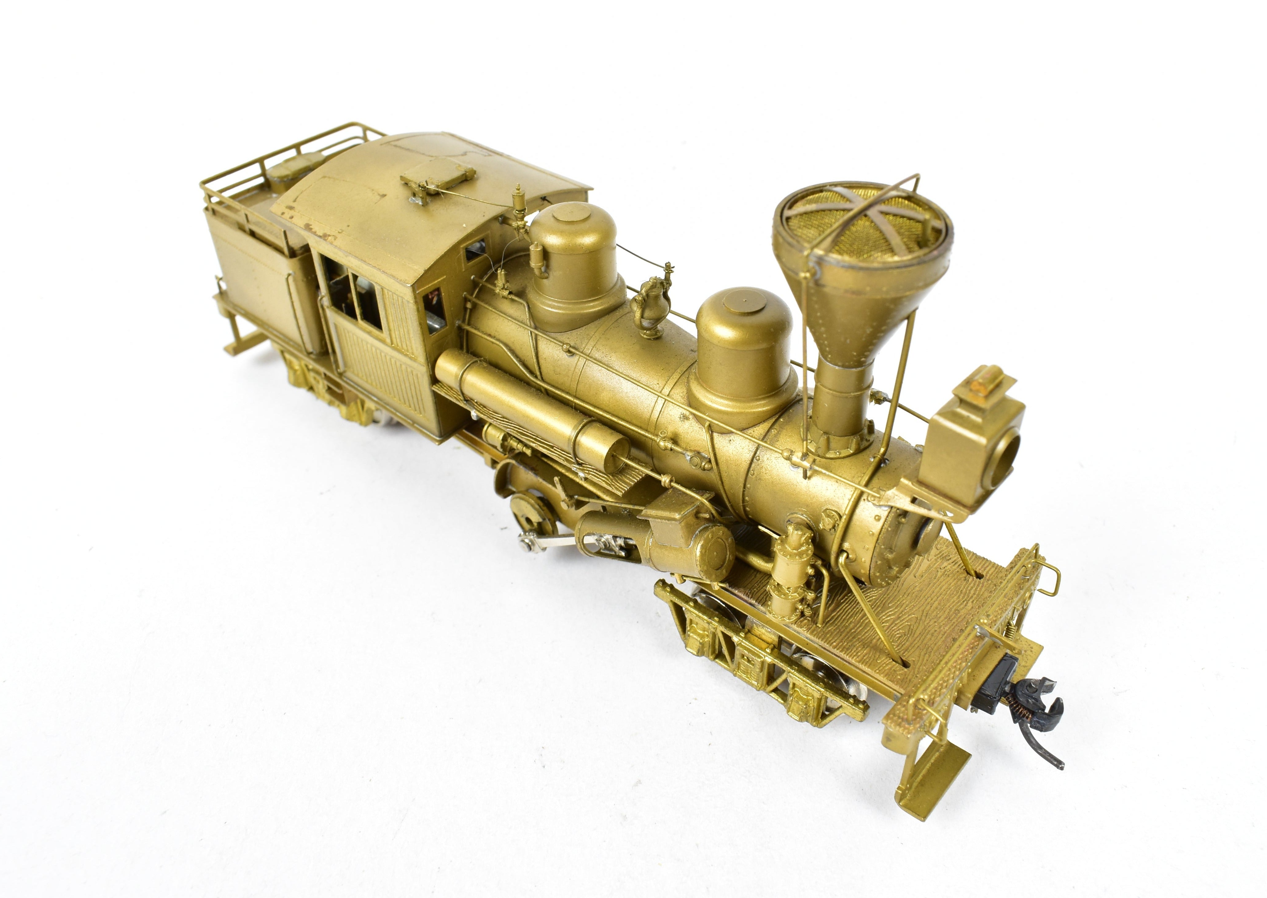 HO Scale Brass PFM - United 2-Truck Logging Climax Geared Locomotive with Diamond Stack