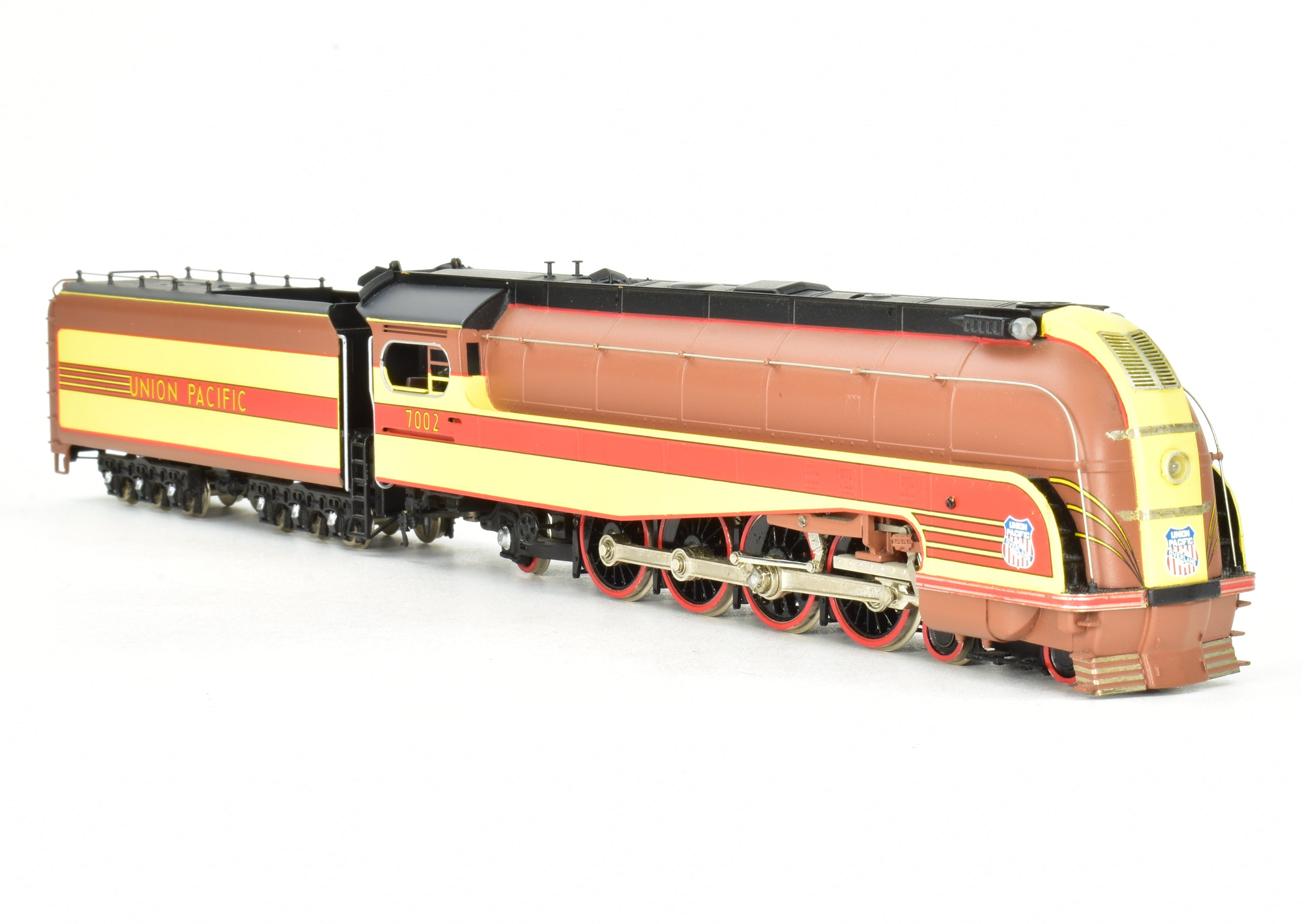 HO Scale Brass Union Pacific 4-8-2 FP Steam Locomotive Model, Key Imports UP No. 7002 Forty Niner
