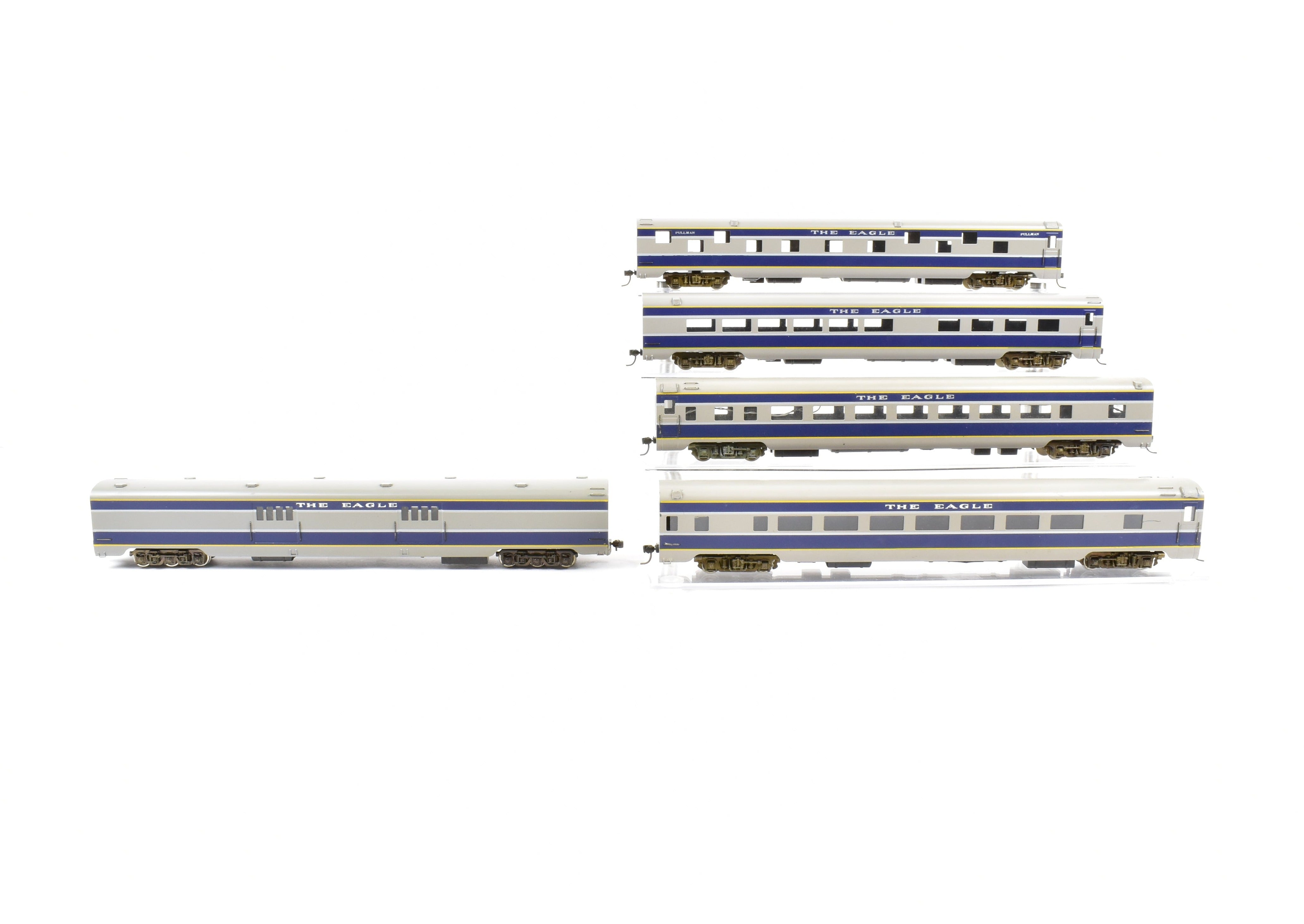 HO Brass Balboa Missouri Pacific The Eagle 5-Car Factory-Painted Passenger Train Set