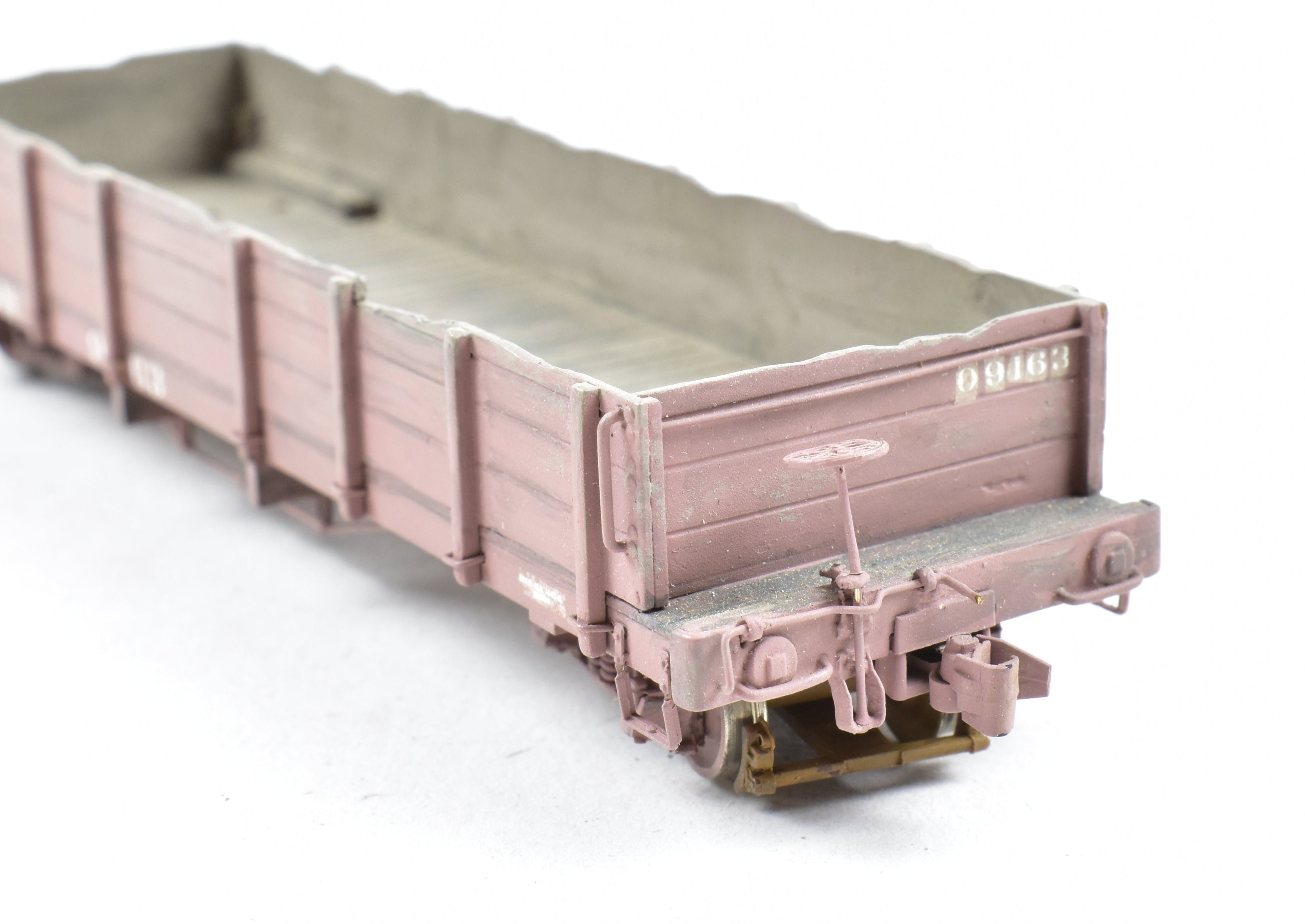 HOn3 Scale Brass Pacific Traction D&RGW - Denver & Rio Grande Western Custom Painted and Weathered Gondola Model Train Car