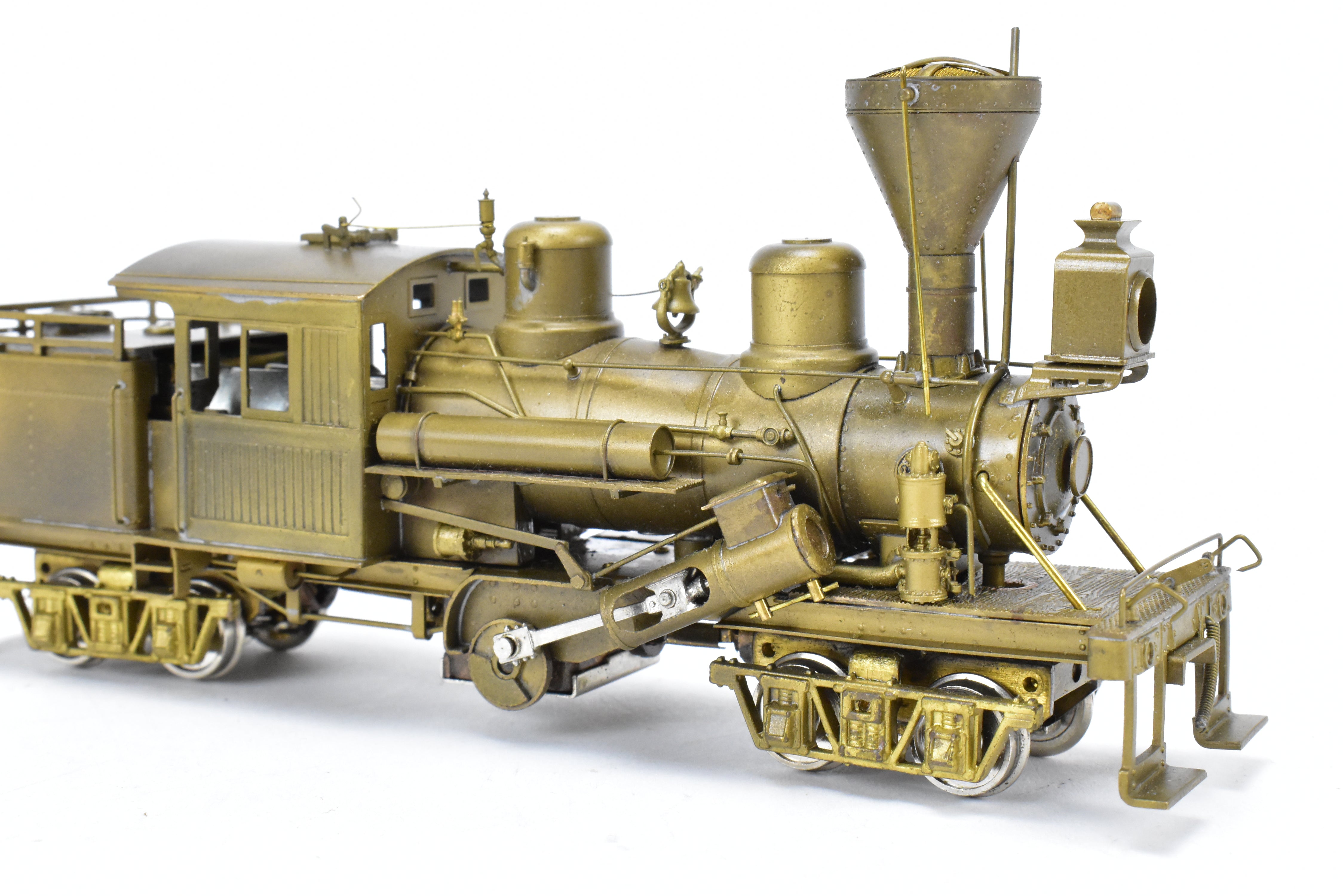 HO Scale Brass PFM - United 2-Truck Logging Climax Geared Locomotive Model for Railroad Enthusiasts