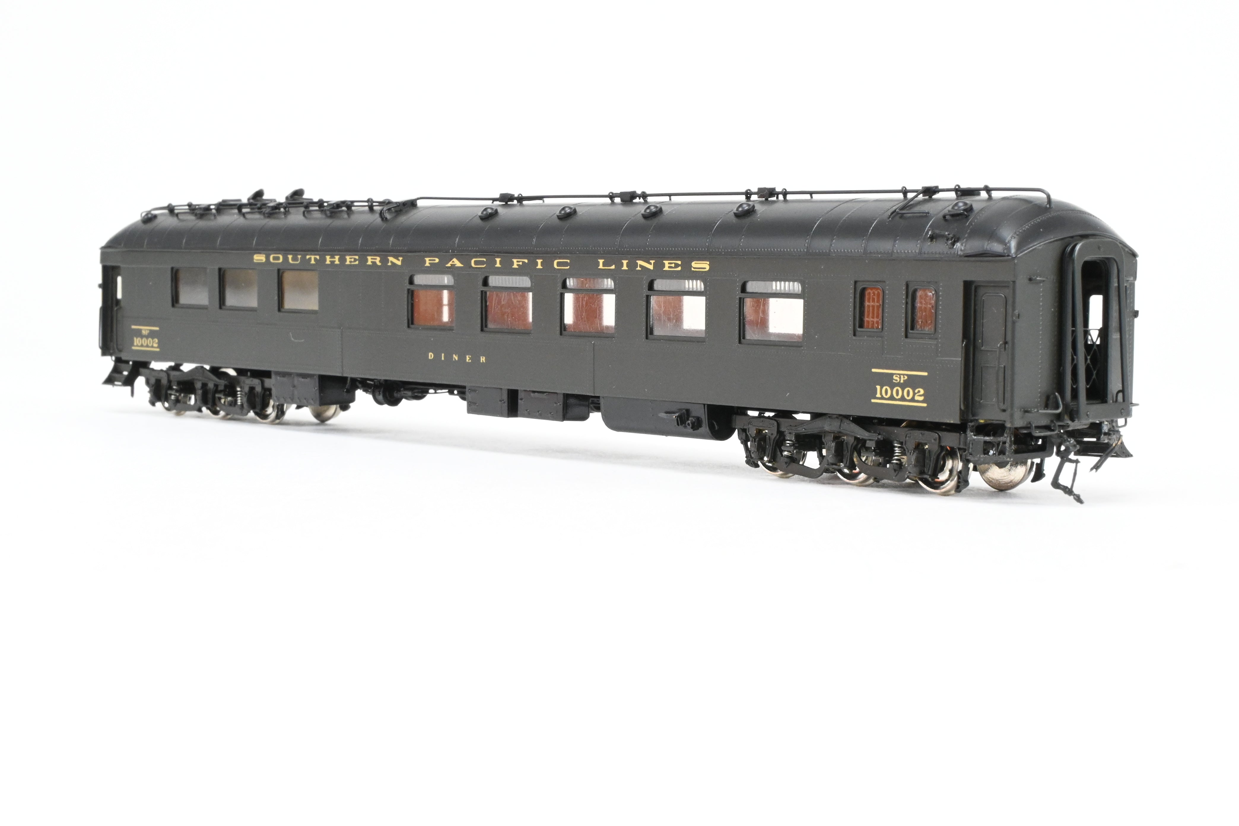 HO Scale Brass Precision Model Train Diner - Precision Scale Co. SP - Southern Pacific Harriman Common Standard 72 - D - 3 Diner FP #10002