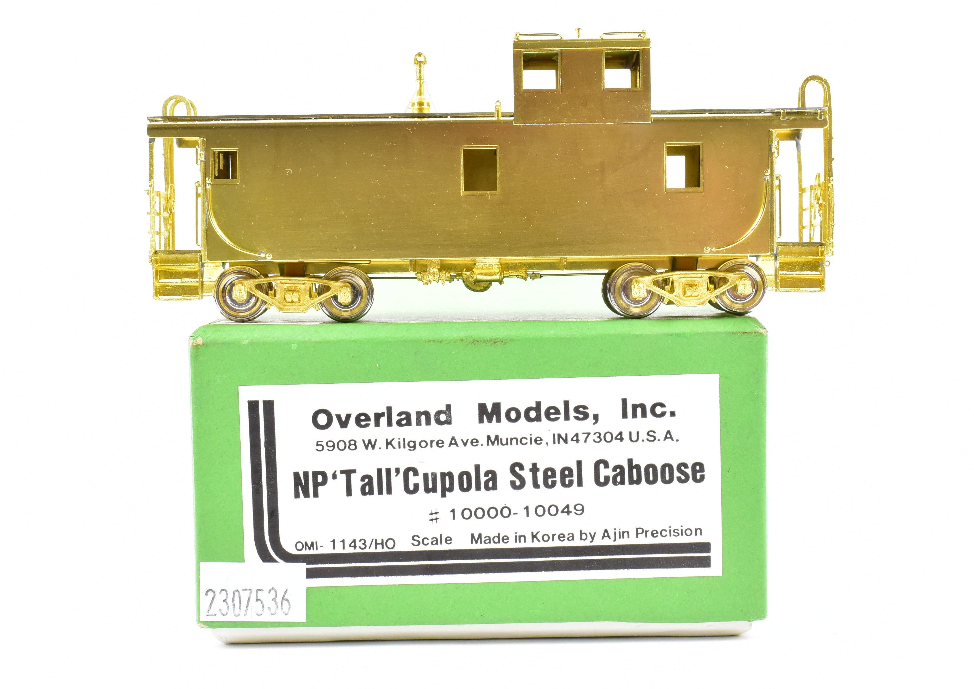 1981 HO Brass OMI Northern Pacific Steel Tall Cupola Caboose by Overland Models