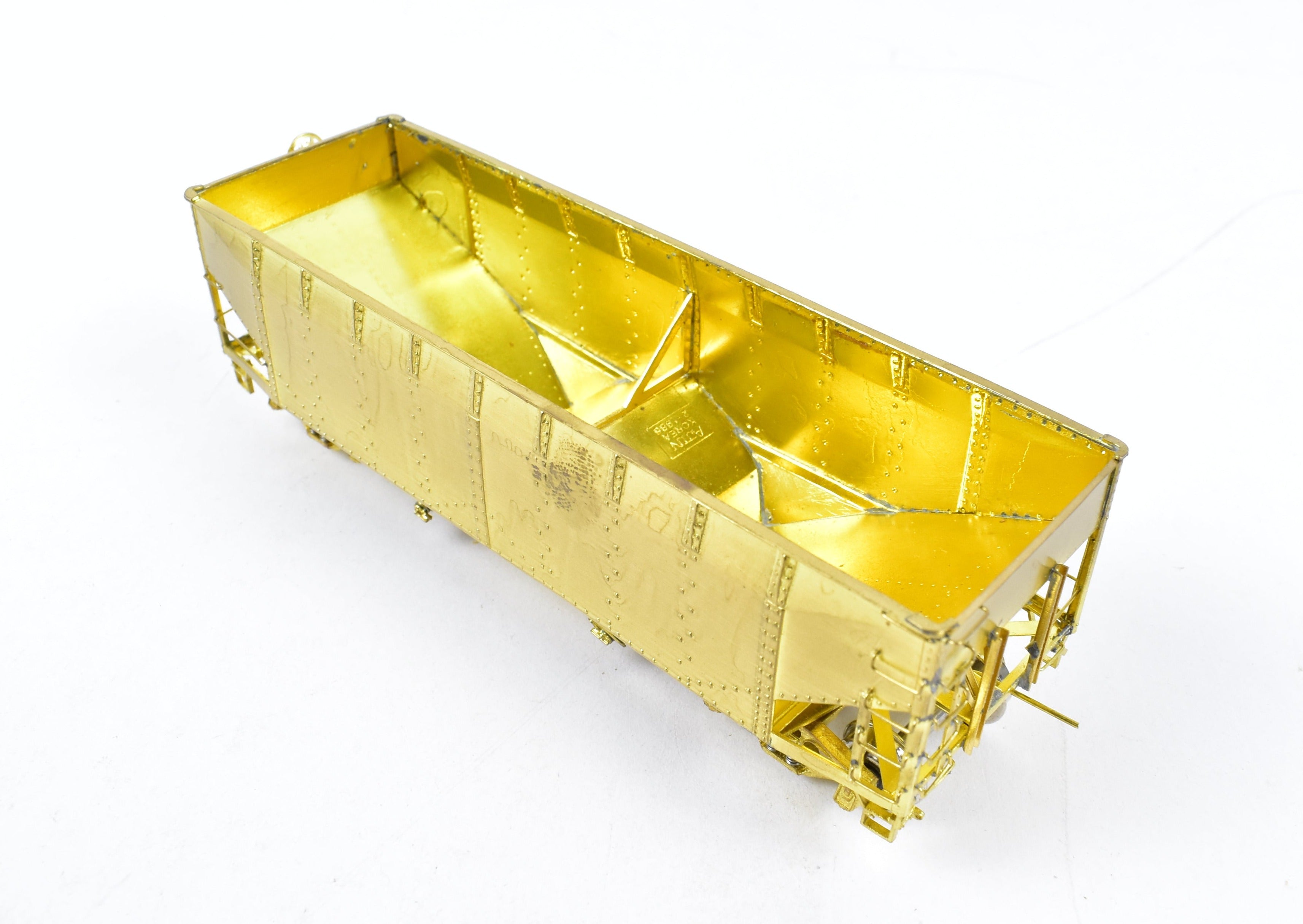 HO Scale Brass Freight Car - Overland Models, Inc. Chesapeake & Ohio (C&O) H-6 2 Bay Hopper Model
