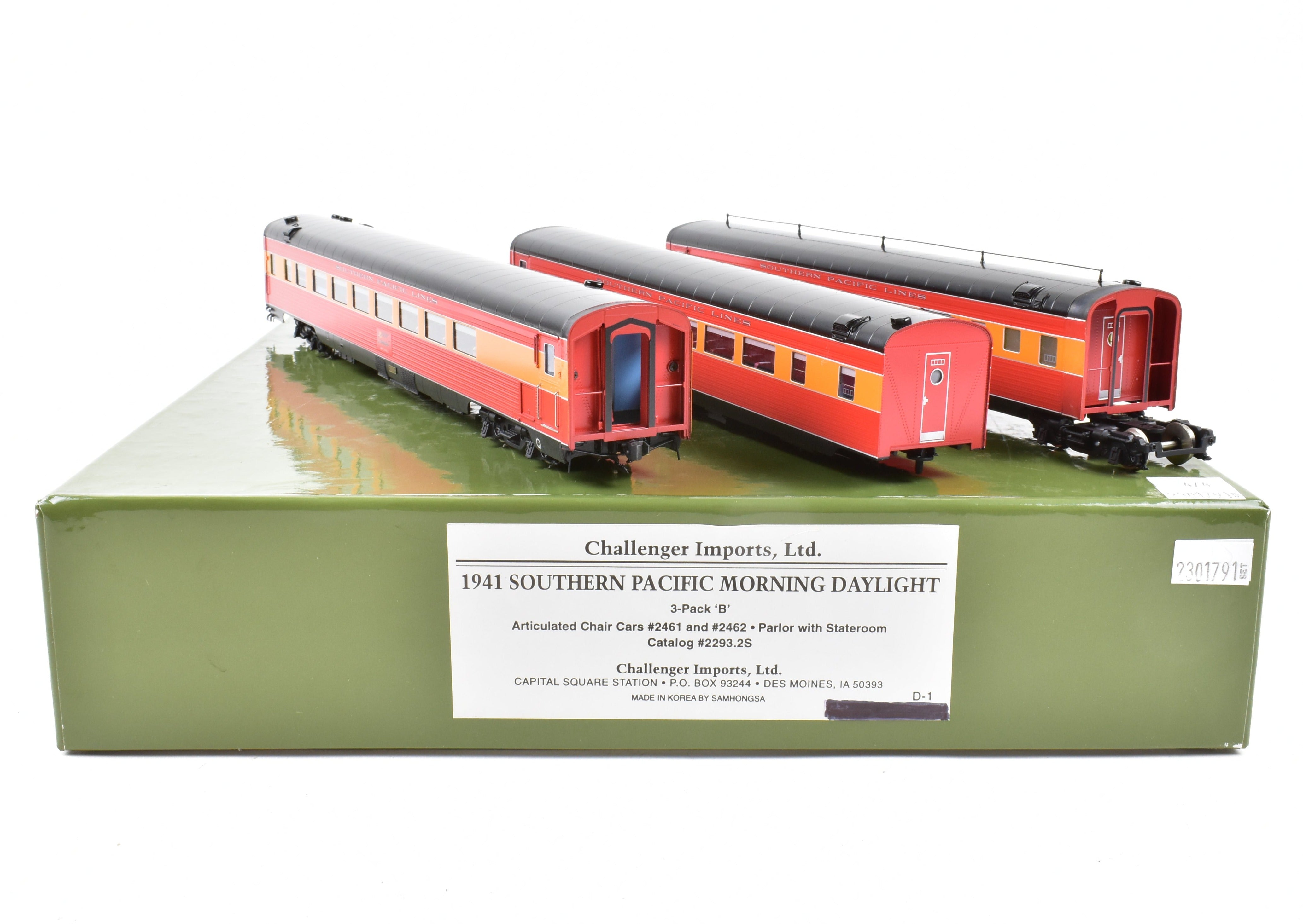 High - Quality HO Scale Brass Model Train CON CIL - Challenger Imports SP - Southern Pacific 1941 Morning Daylight 16 - Car Complete Full Train Set Along with 10 - Car Set and Two 3 - Car Add - On Sets FP