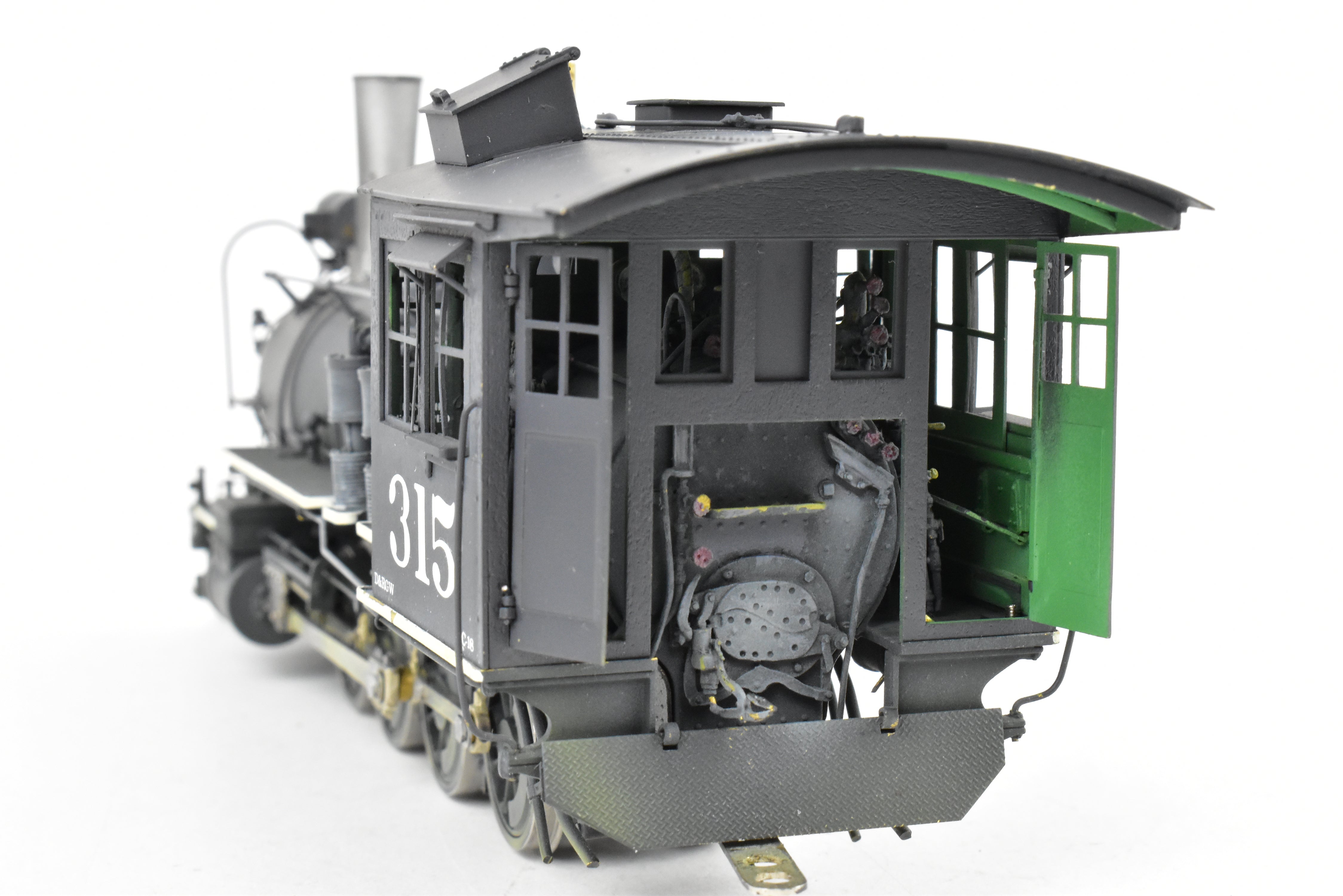 Brass OMI - Overland Models D&RGW C-18 2-8-0 #315 Weathered 1940s Switching Locomotive