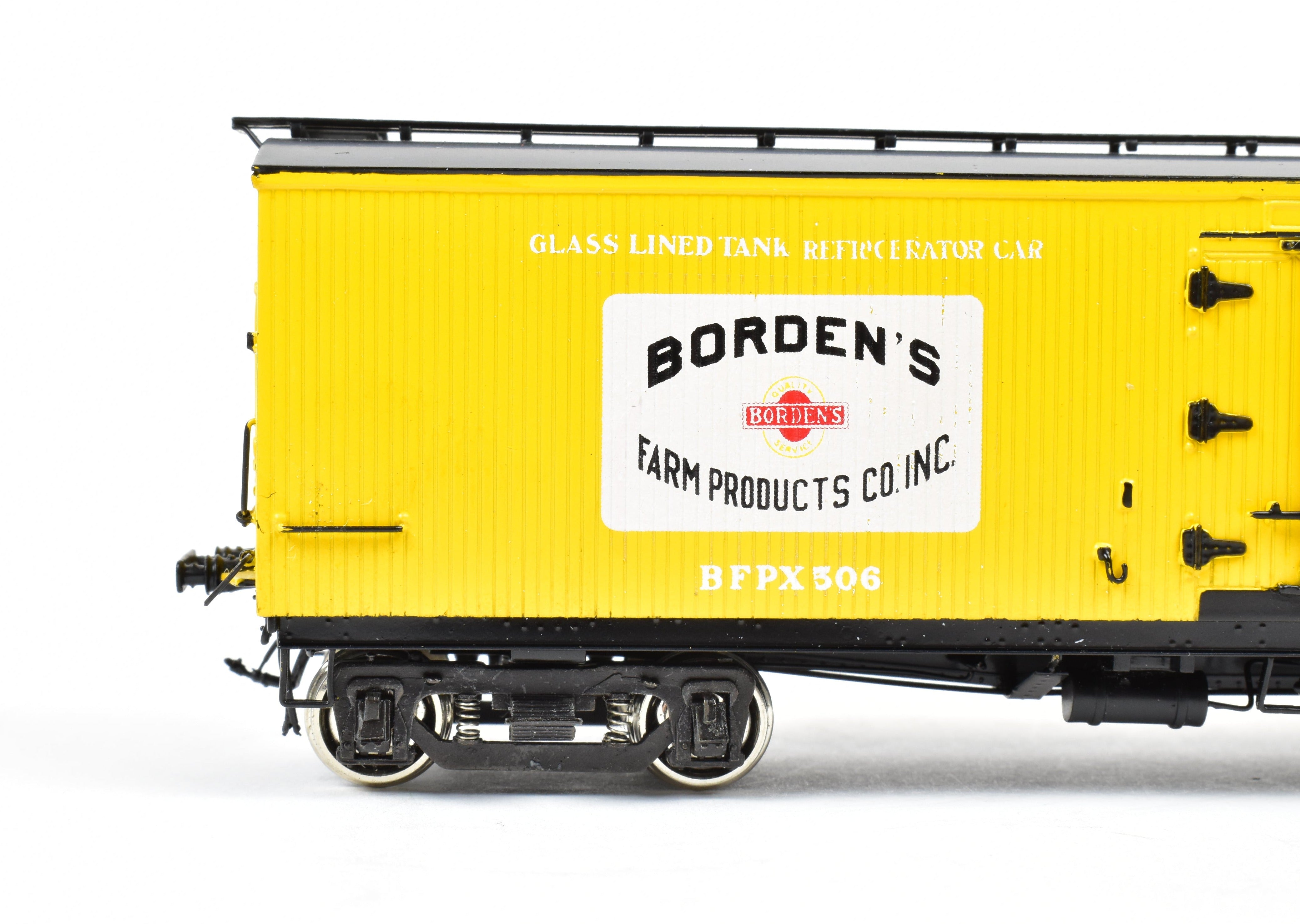 HO Scale Brass Precision Scale Co. Model Railroad 41' Pfaudler Wood Sheath Milk Car Bordens FP from Various Roads