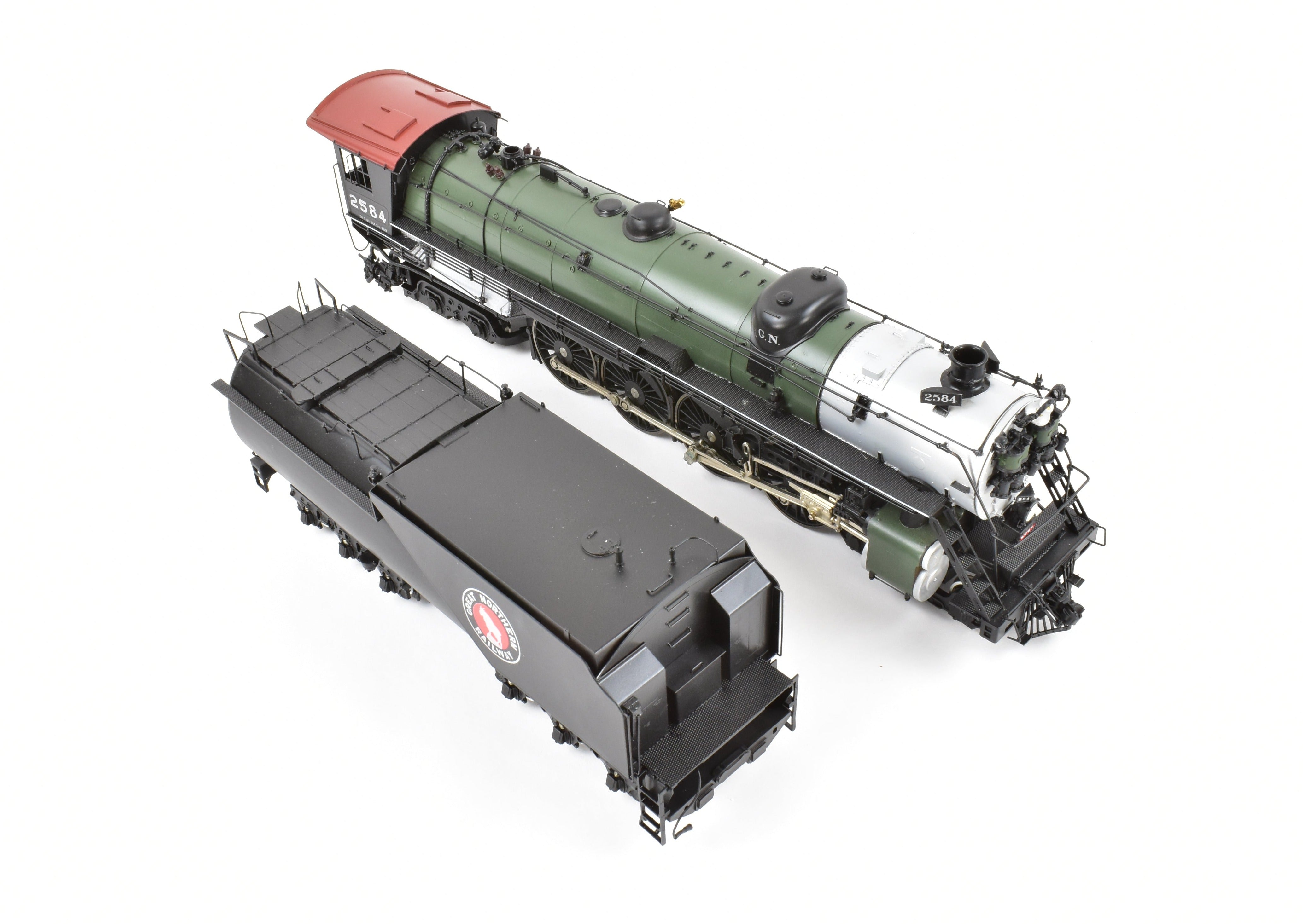 O Scale Brass Sunset Models GN Great Northern S - 2 Class 4 - 8 - 4 Factory - Painted No. 2584