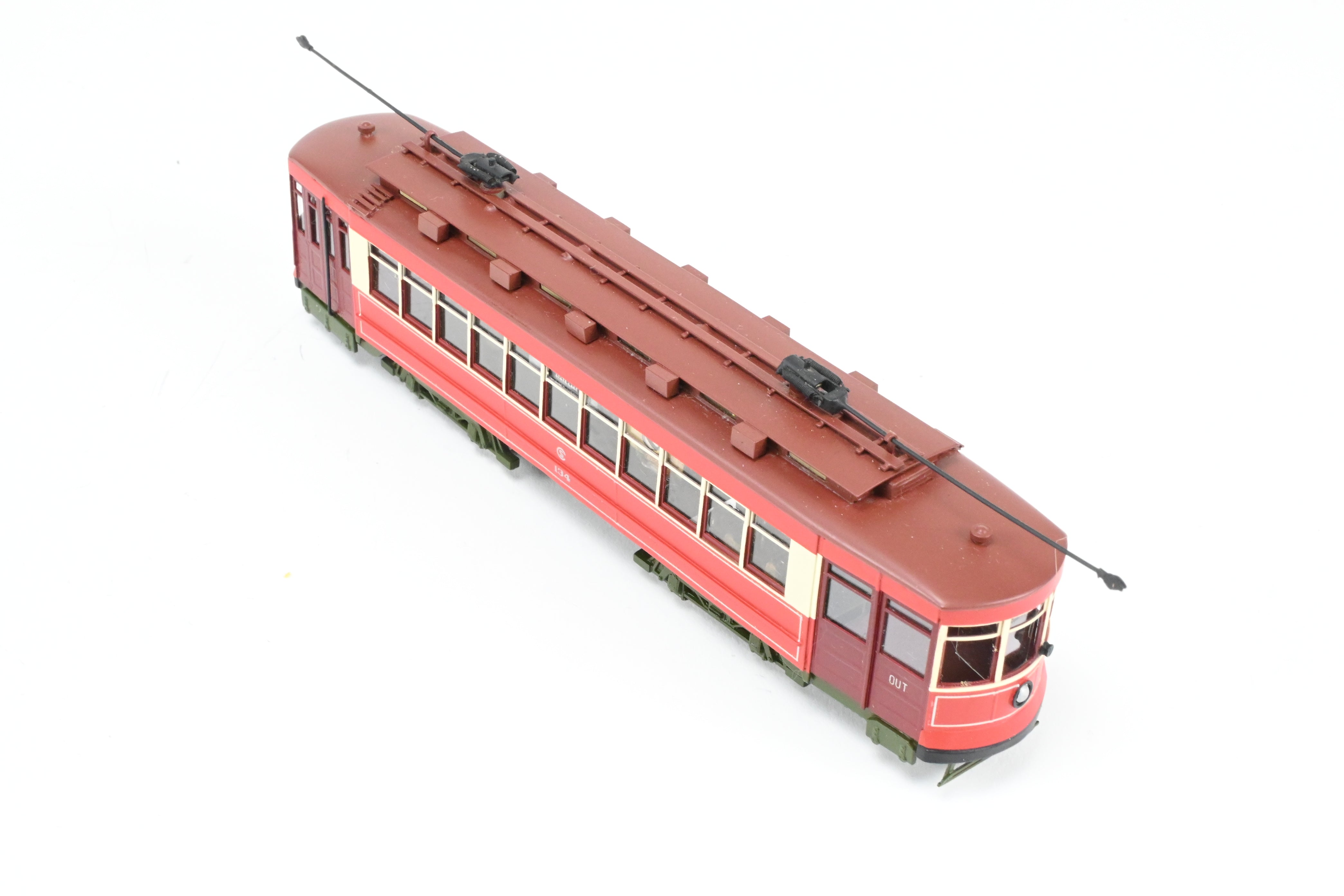 High - Quality HO Scale Brass Chicago Surface Lines Pullman Car Model - Fairfield Models 343 CSL, Custom Painted as No. 134, with Reboxx Packaging