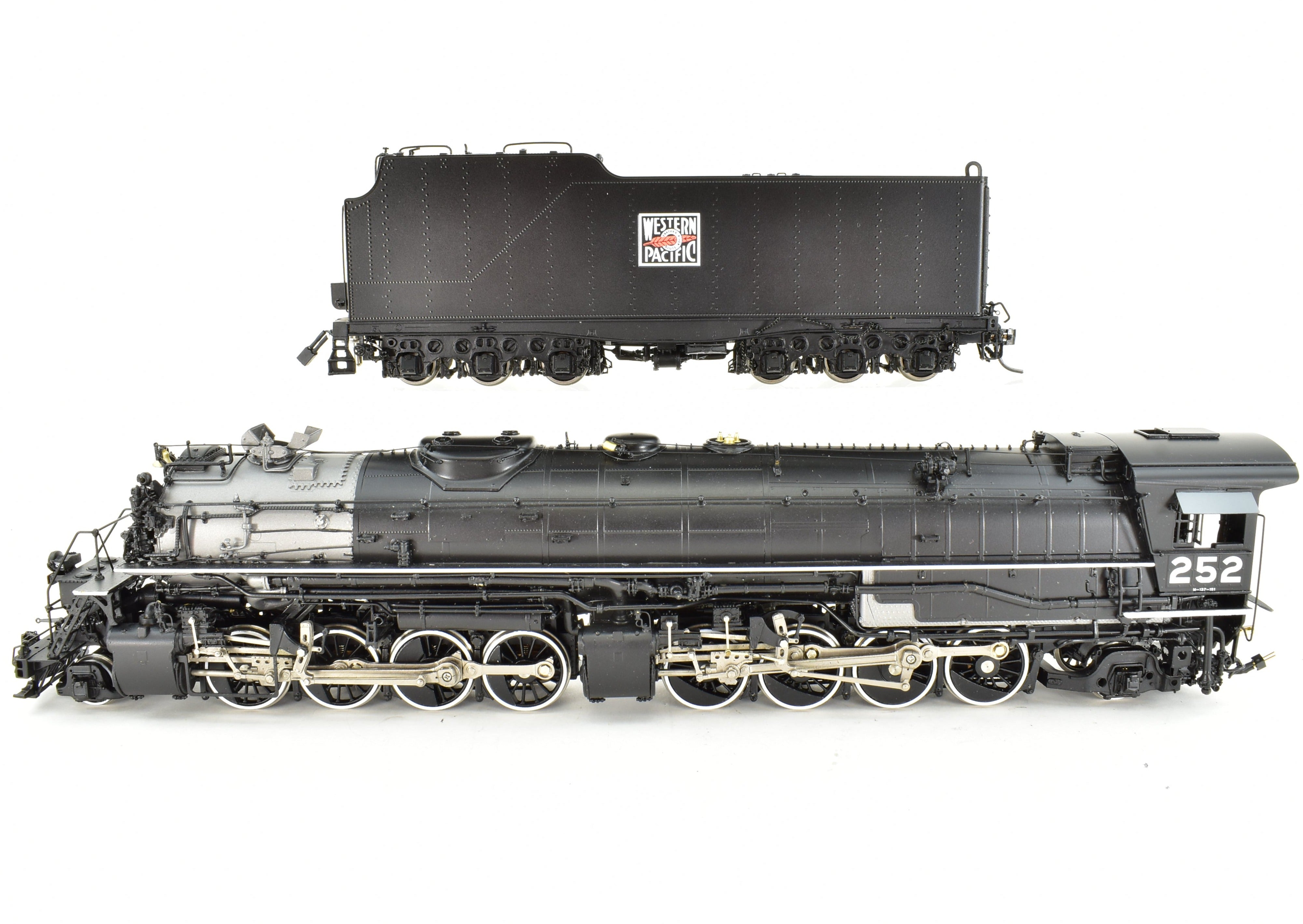 HO Brass Western Pacific 2-8-8-2 Class 251 V1 FP Black DCC & Sound by W&R