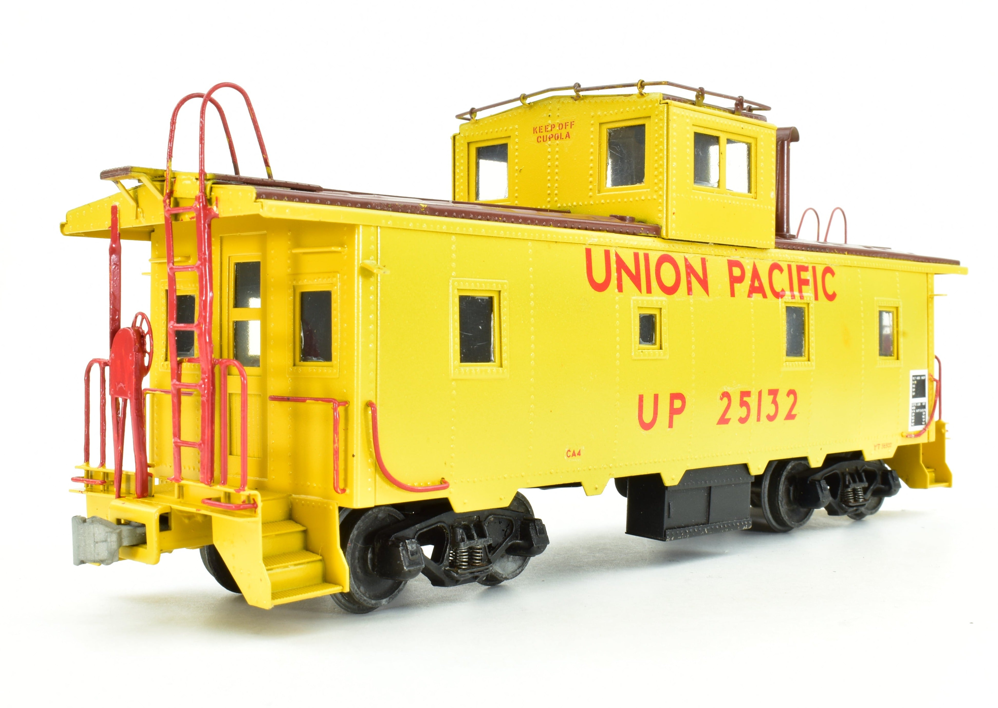 Custom Painted O Scale Union Pacific CA - 4 Steel Cupola Caboose by Max Gray