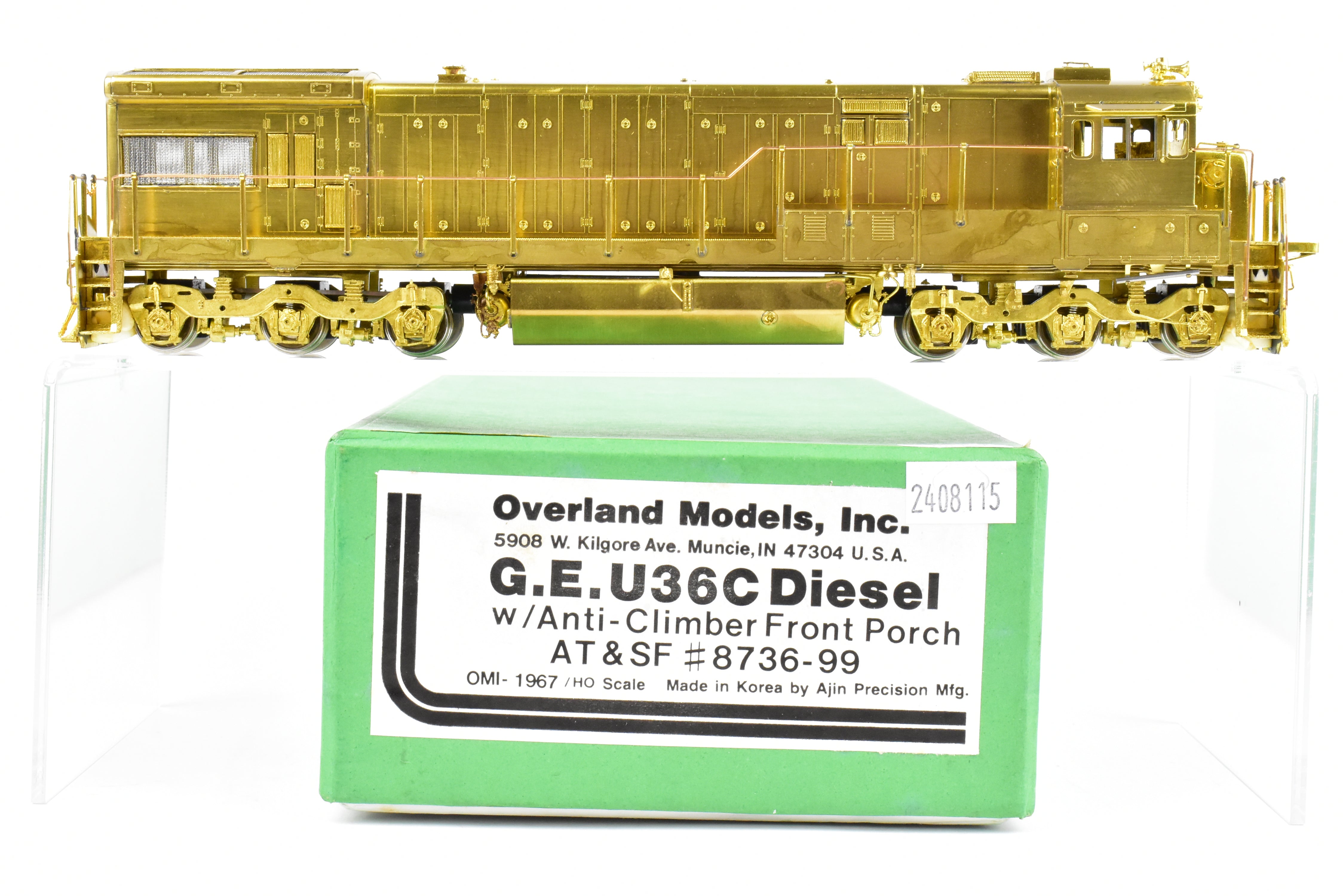 HO Brass OMI AT&SF Santa Fe GE U36C Models 8736 - 99 in Mint Condition