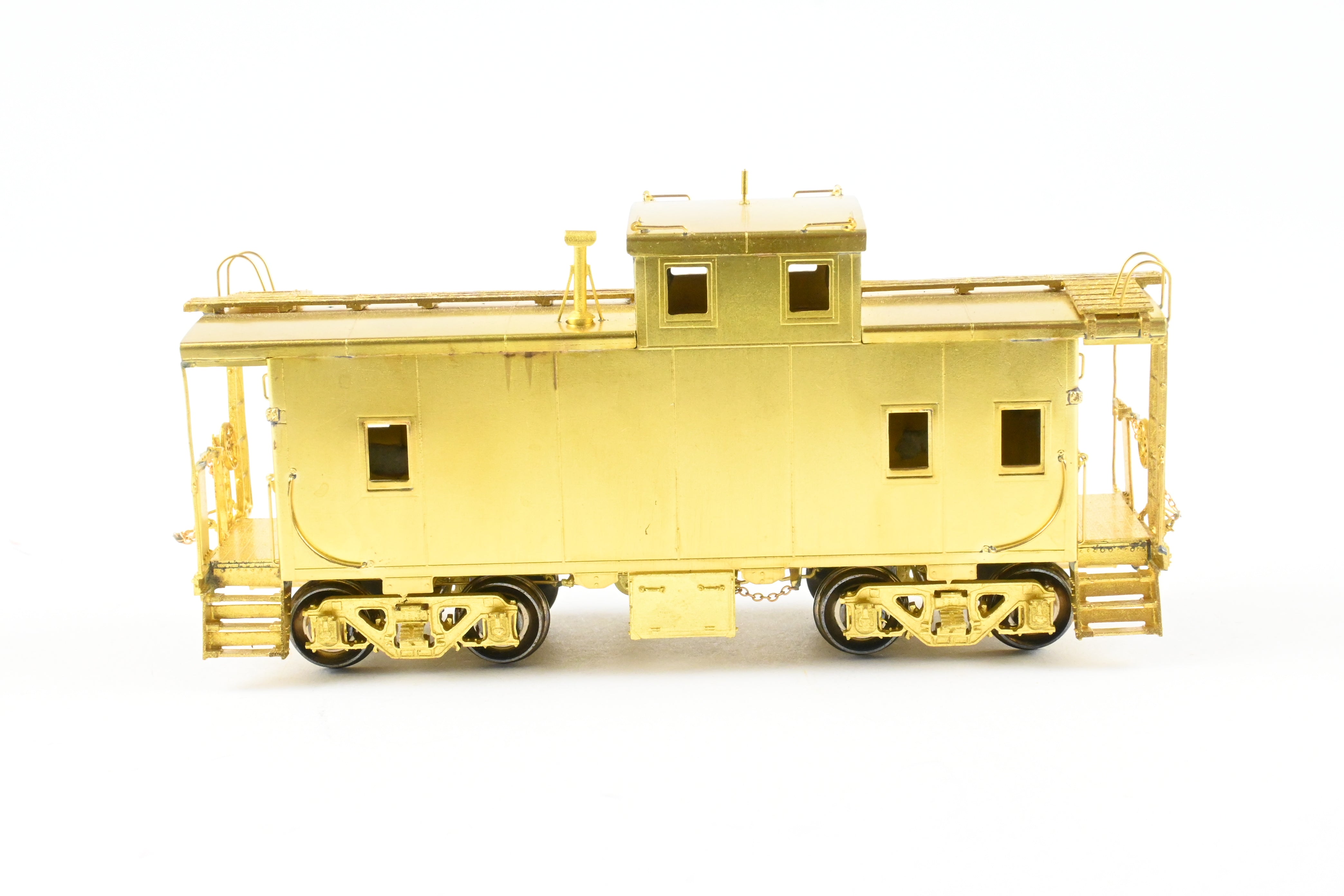 HO Scale Brass OMI - Overland Models, Inc. Erie Railroad Offset Cupola Welded Caboose with Radio Equipment from 1947 to 1960, Model Number #C222 - C269