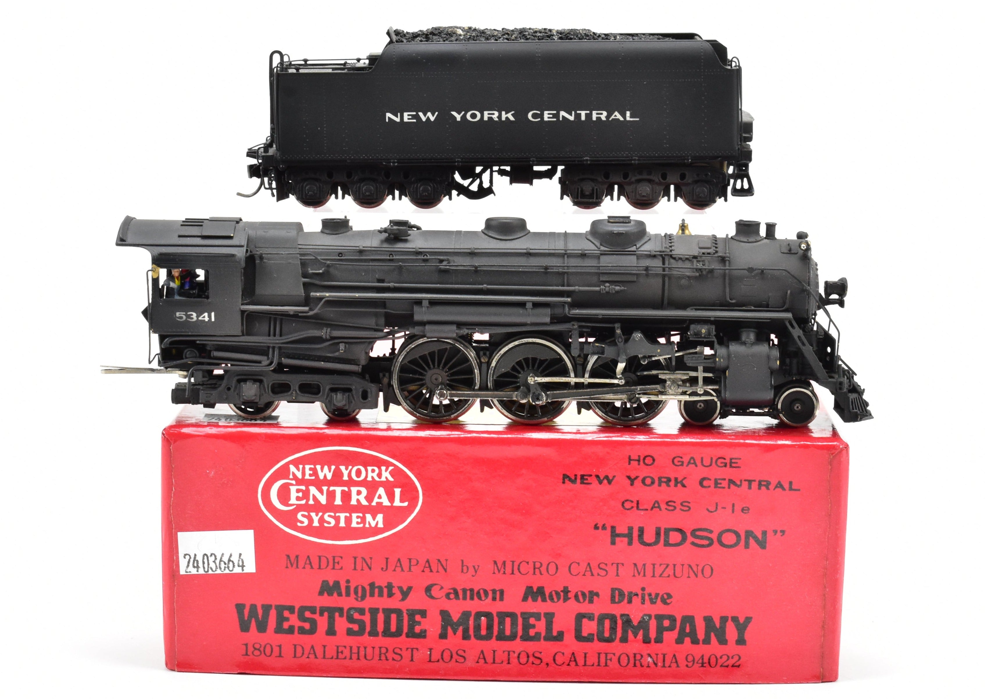 HO Brass Westside Model Co. NYC - New York Central J-1e 4-6-4 Hudson Custom Painted #5341