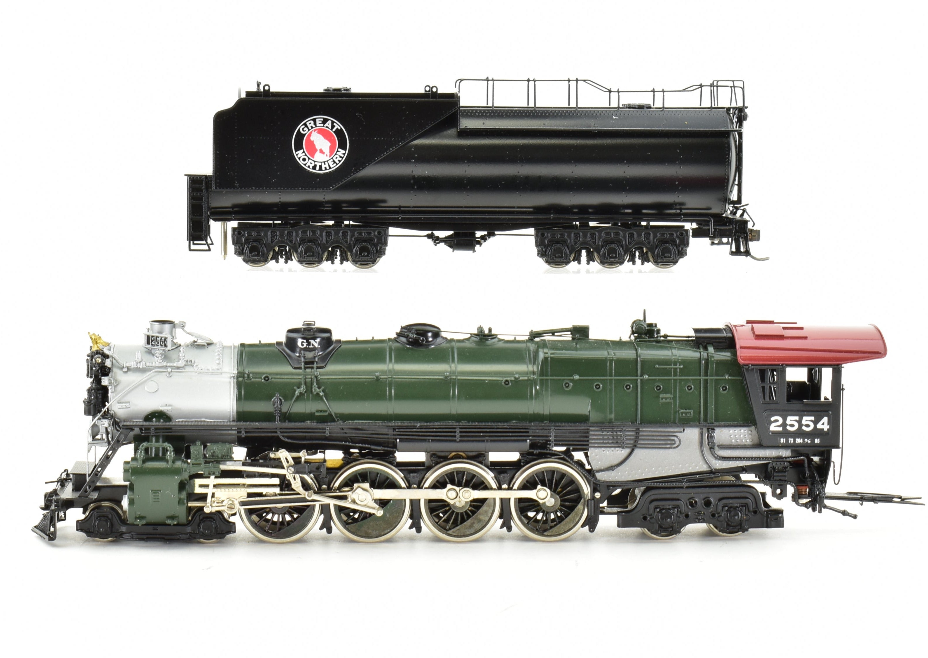 HO Scale Brass Model Train - Tenshodo Great Northern 4-8-4 Class S-1 FP Crown, 1979 Production Run