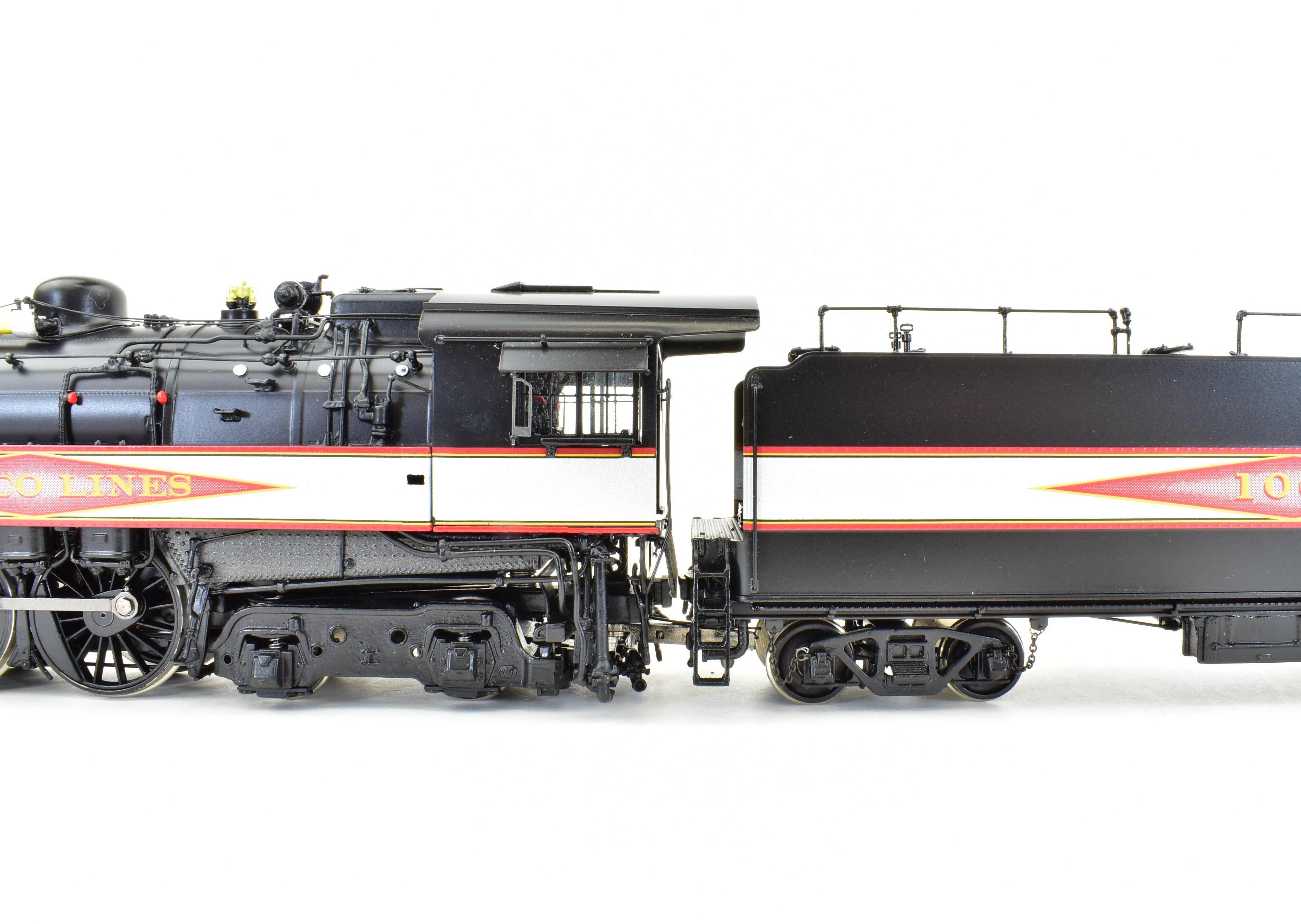 HO Scale Brass Precision Scale Co. Frisco 4-6-4 Hudson Locomotive Model Factory Painted with Precision Detail, Serial #1066