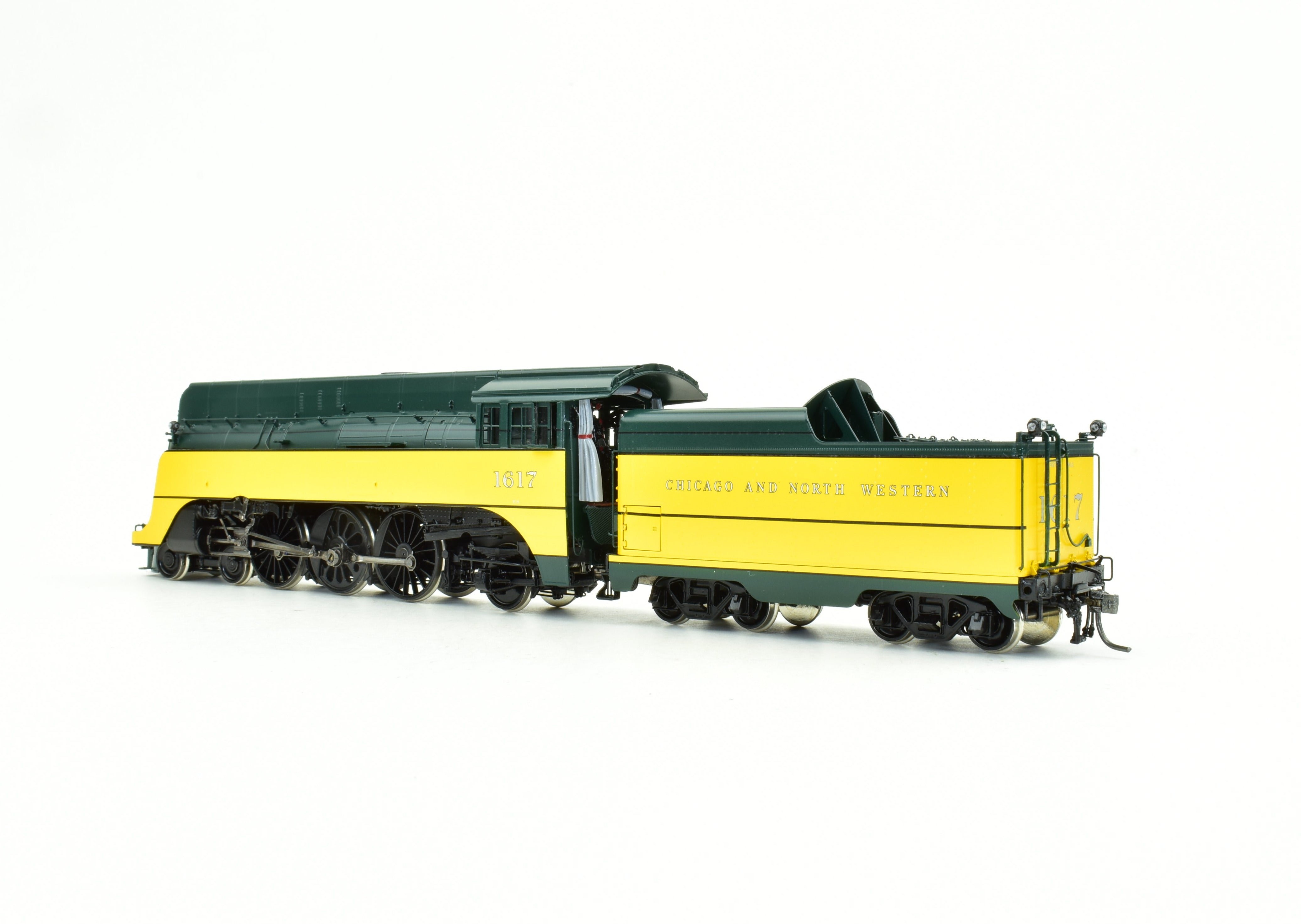 HO Scale Precision Brass C&NW Chicago & North Western 4-6-2 Streamlined #1617 Yellow Jacket FP