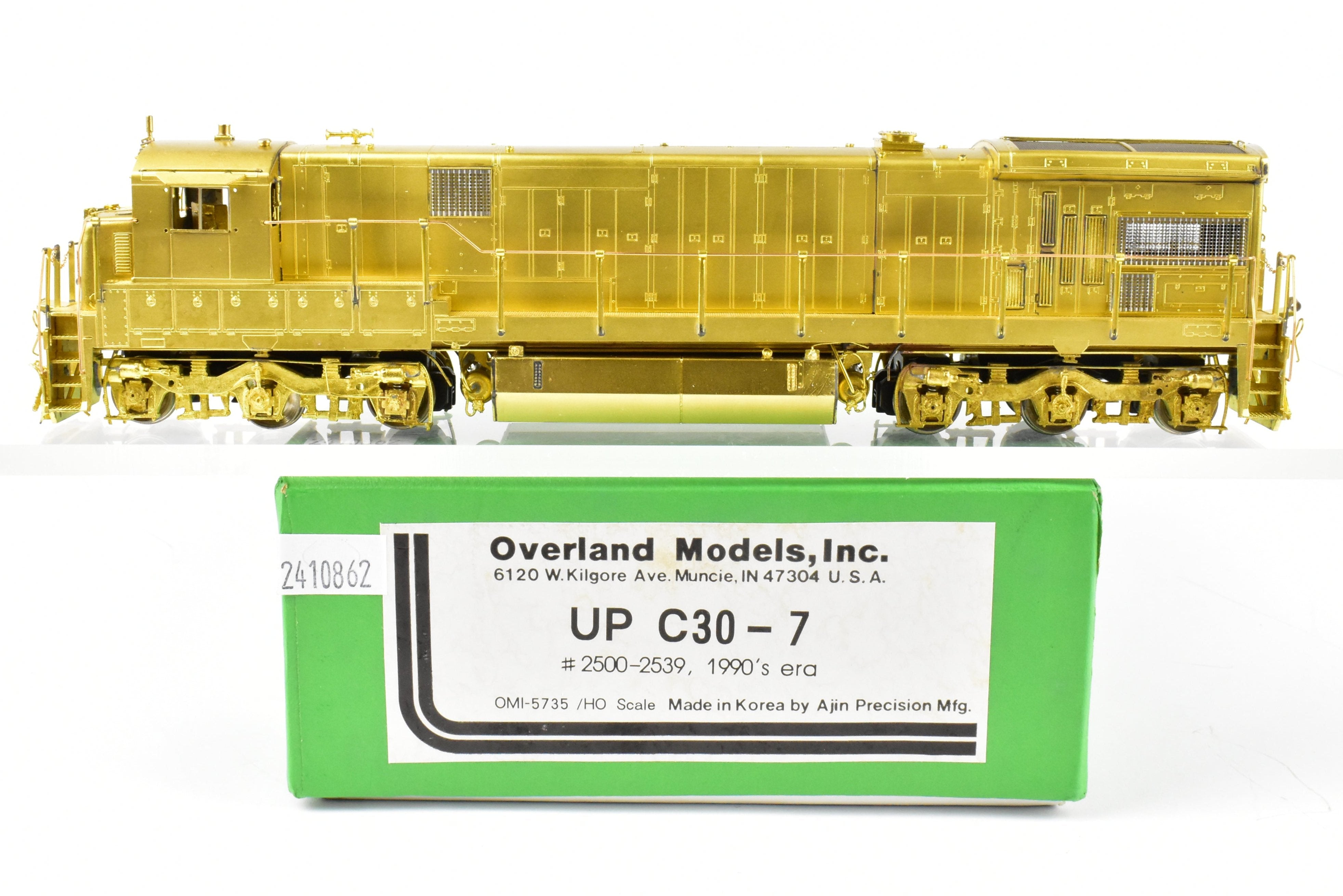HO Scale Brass Model Train - Overland Models, Inc. (OMI) Union Pacific (UP) GE C - 30 - 7 Diesel Locomotive from the 1990s Era, Serial Numbers #2500 - 2539