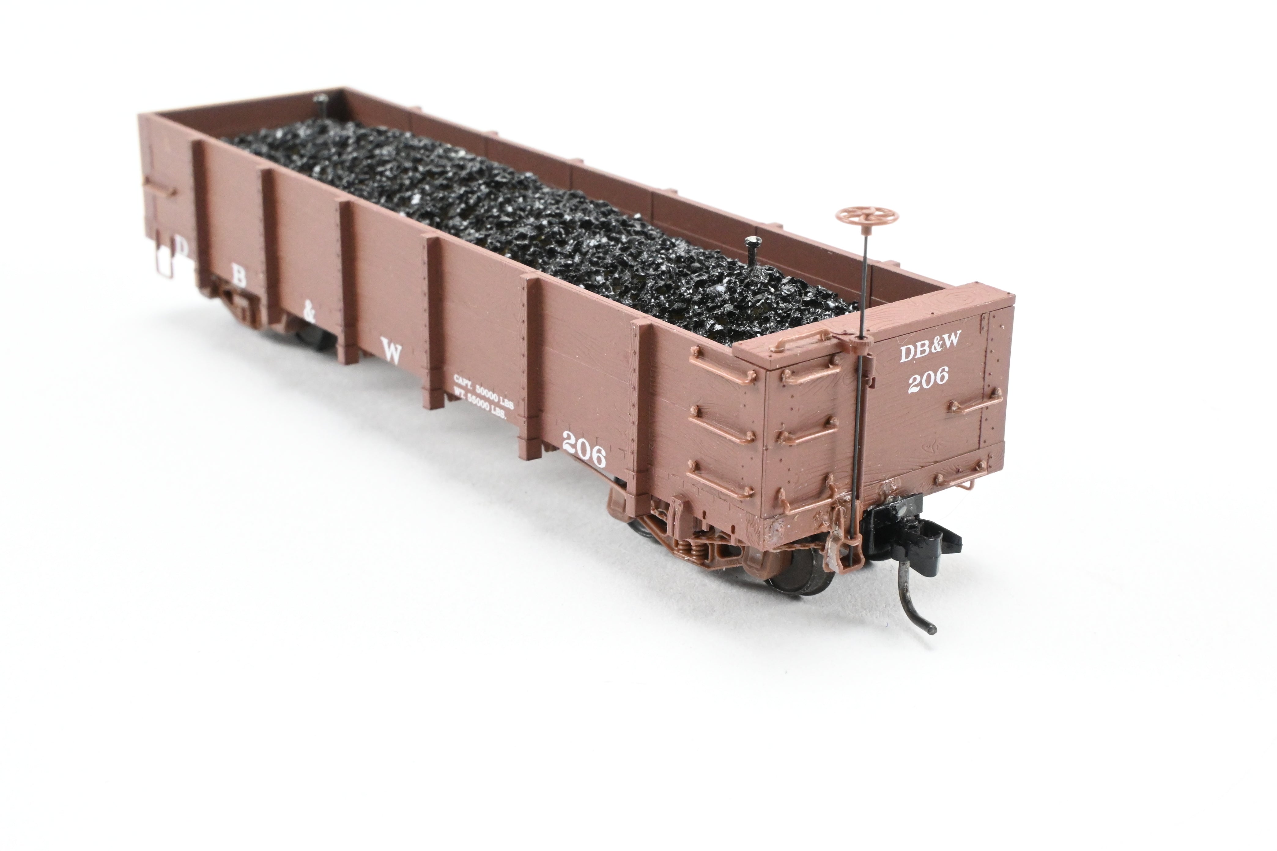 HOn3 Scale Micro-Trains Denver Boulder & Western (DB&W) 30-Foot Gondola Model with One Step Missing