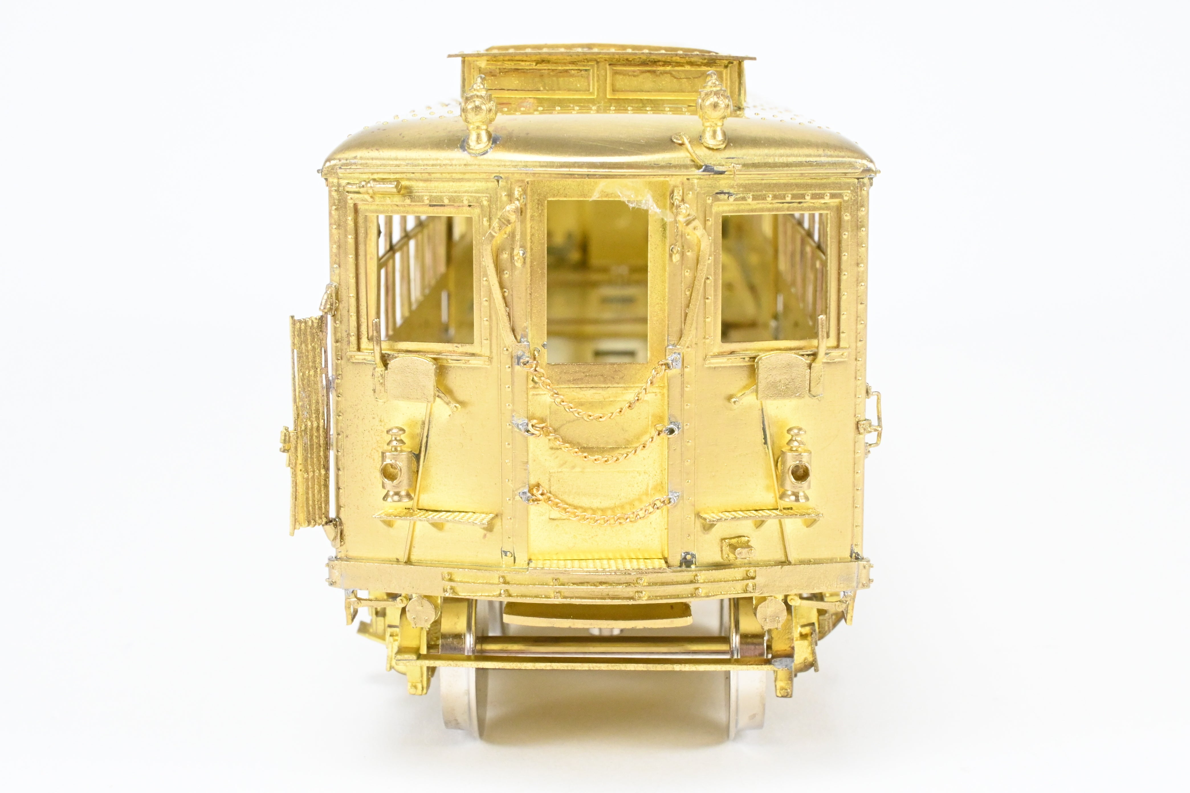 Brass Model of Unpowered Subway Car from the 3650 - 3699 Series of Interborough Rapid Transit (IRT) by MTS Imports Inc., Deck Roof HI - V Type