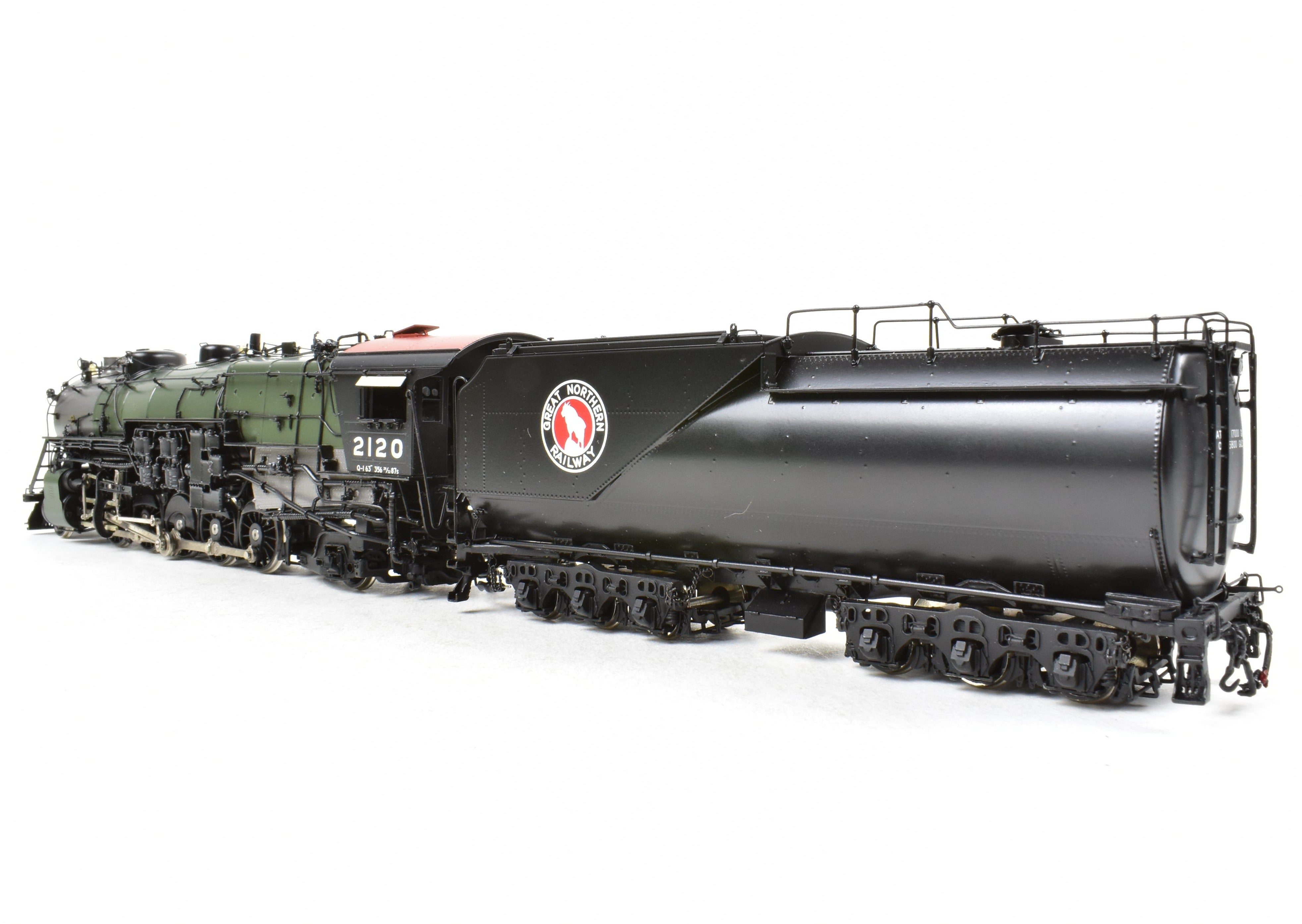 HO Scale Brass Locomotive - Challenger Imports GN - Great Northern Q - 1 2 - 10 - 2 No. 2120 FP Glacier Park Model