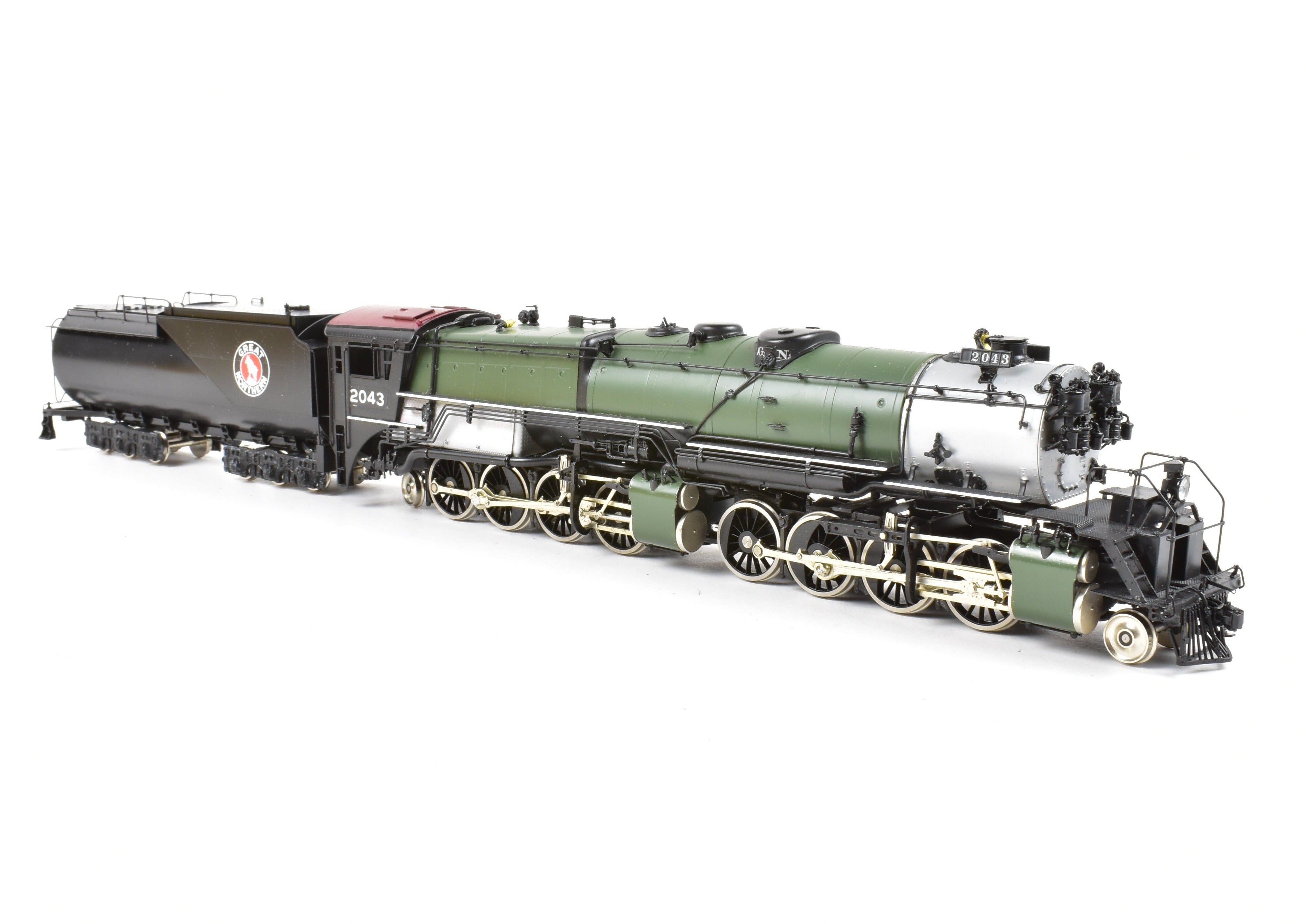 HO Scale Brass Model Train - Oriental Limited GN Great Northern R - 1 2 - 8 - 8 - 2 Closed Cab Version Freight Locomotive