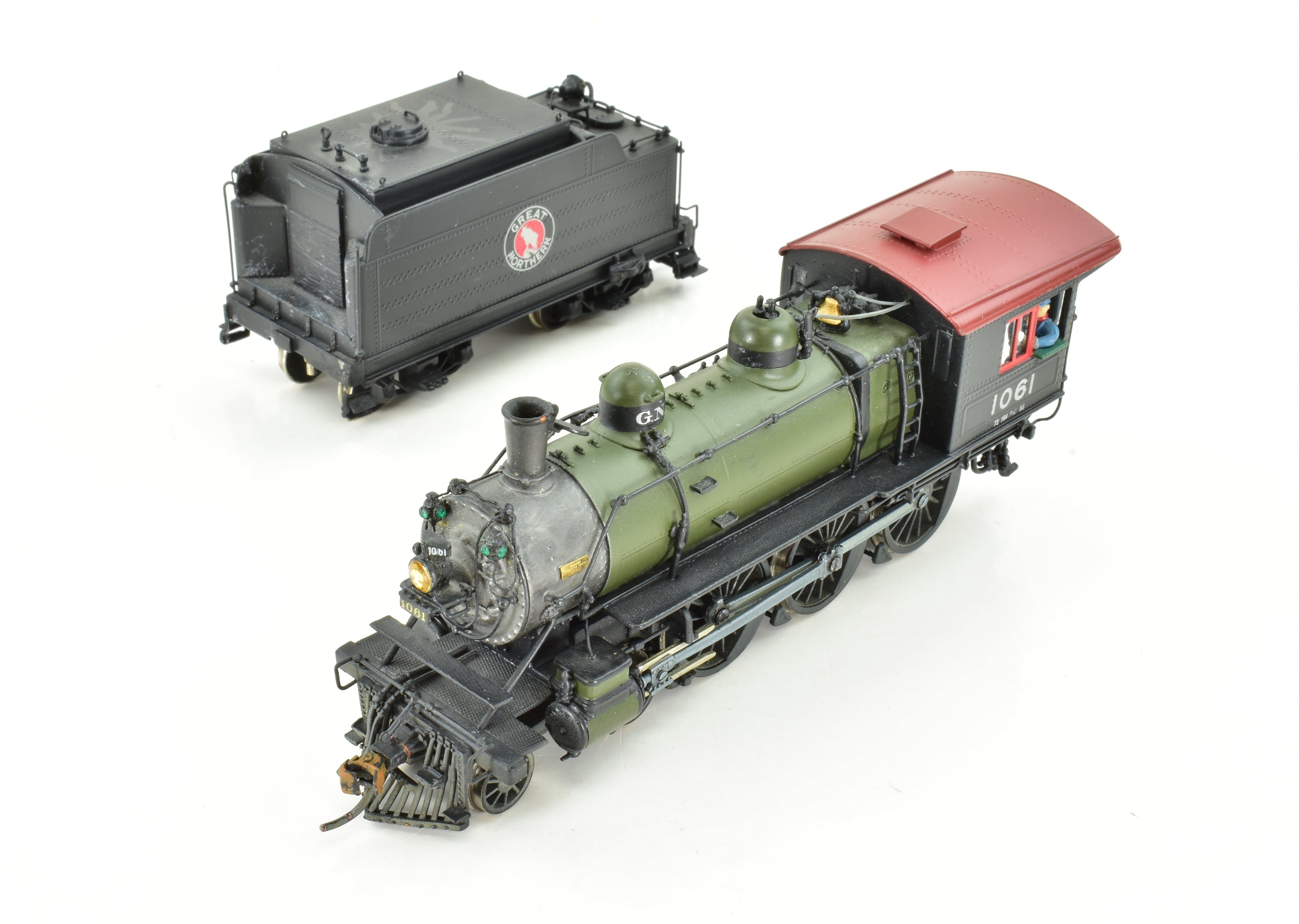 HO Scale Custom-Painted Brass Great Northern 4-6-0 Class E-8 Model No. 1061