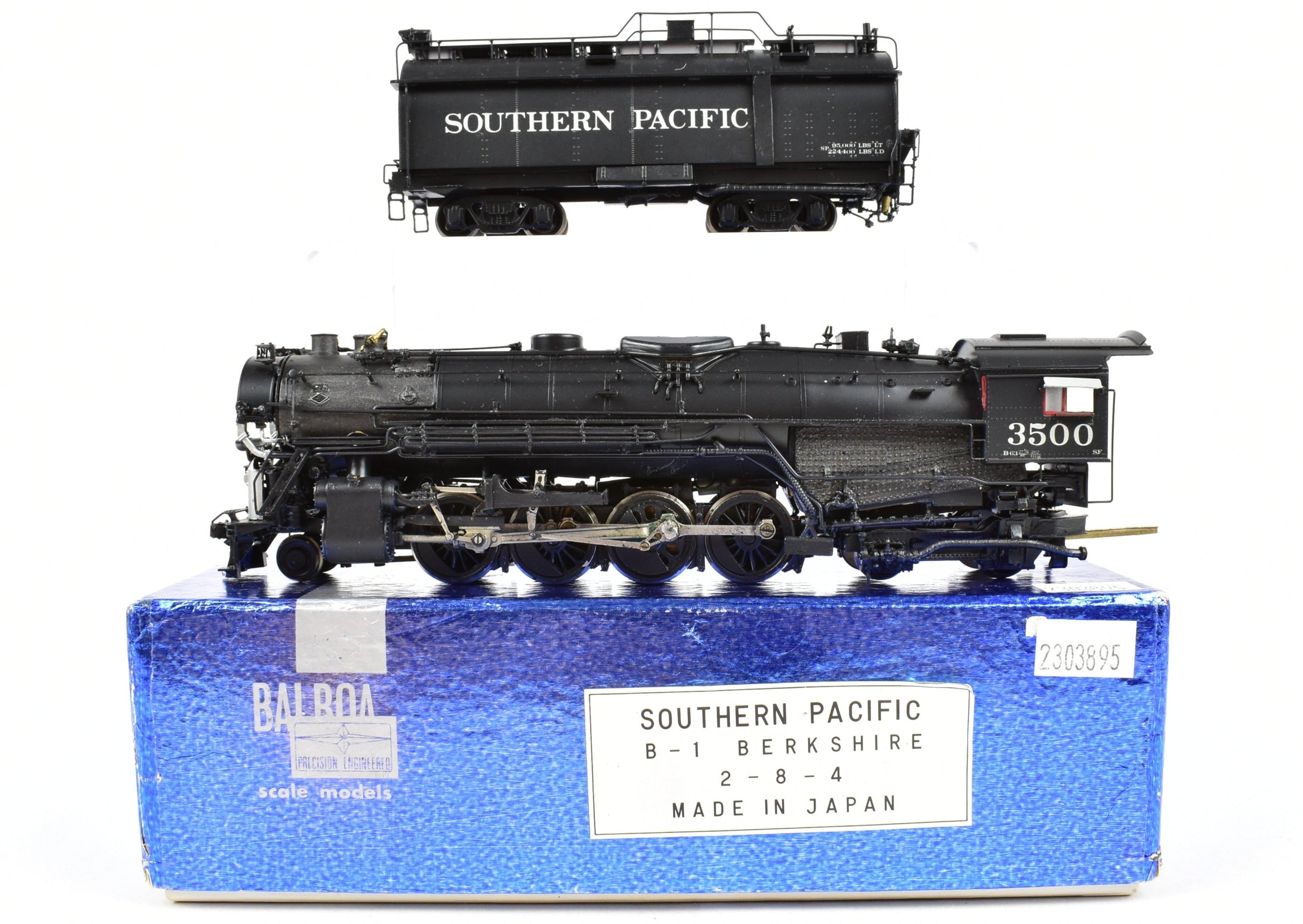 High - Quality HO Scale Brass Balboa Southern Pacific B - 1 Berkshire 2 - 8 - 4 Locomotive with Custom Painted Finish