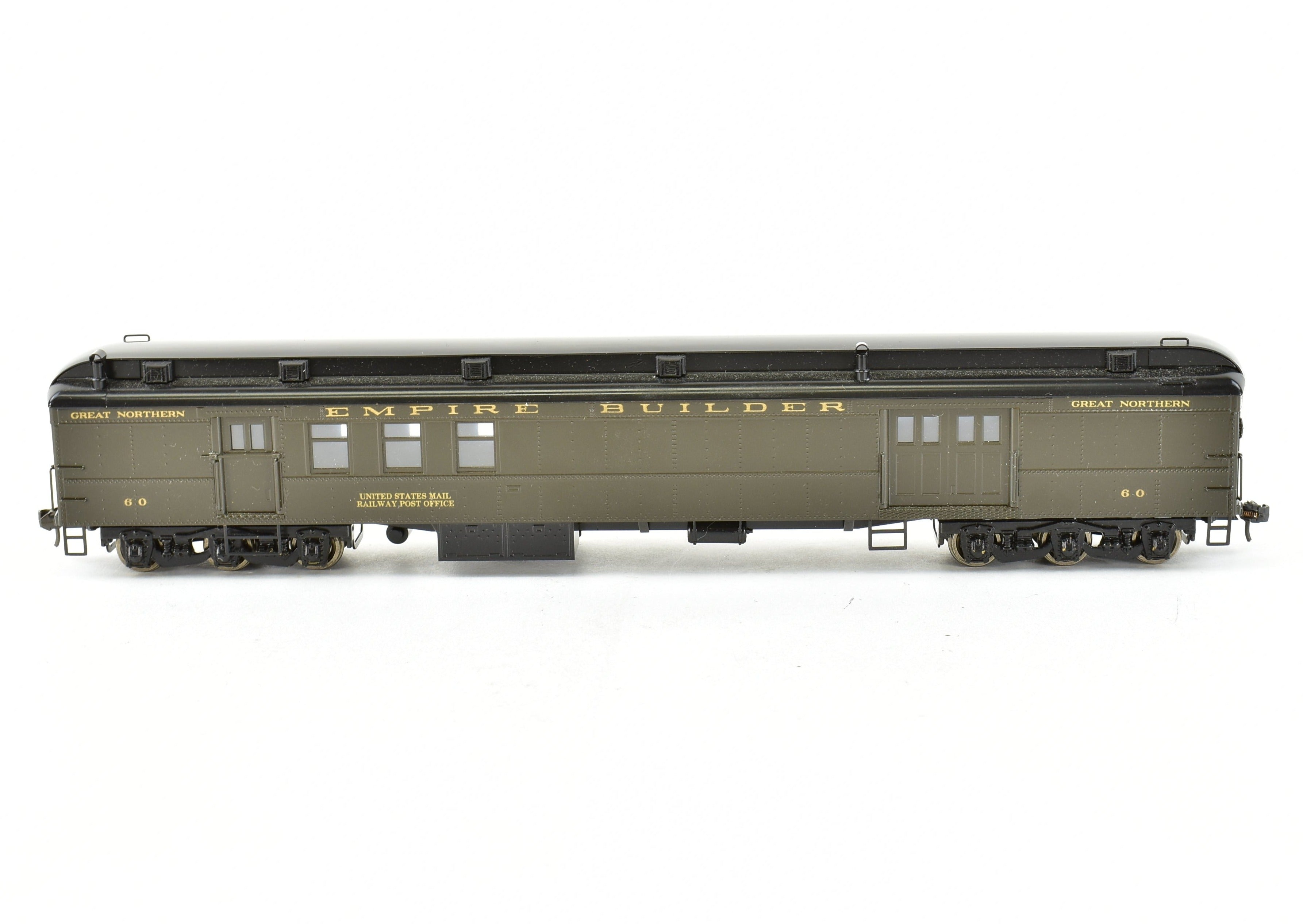 HO Scale Brass Oriental Limited Great Northern 1935 Empire Builder Baggage Mail Express Model with Custom Painting