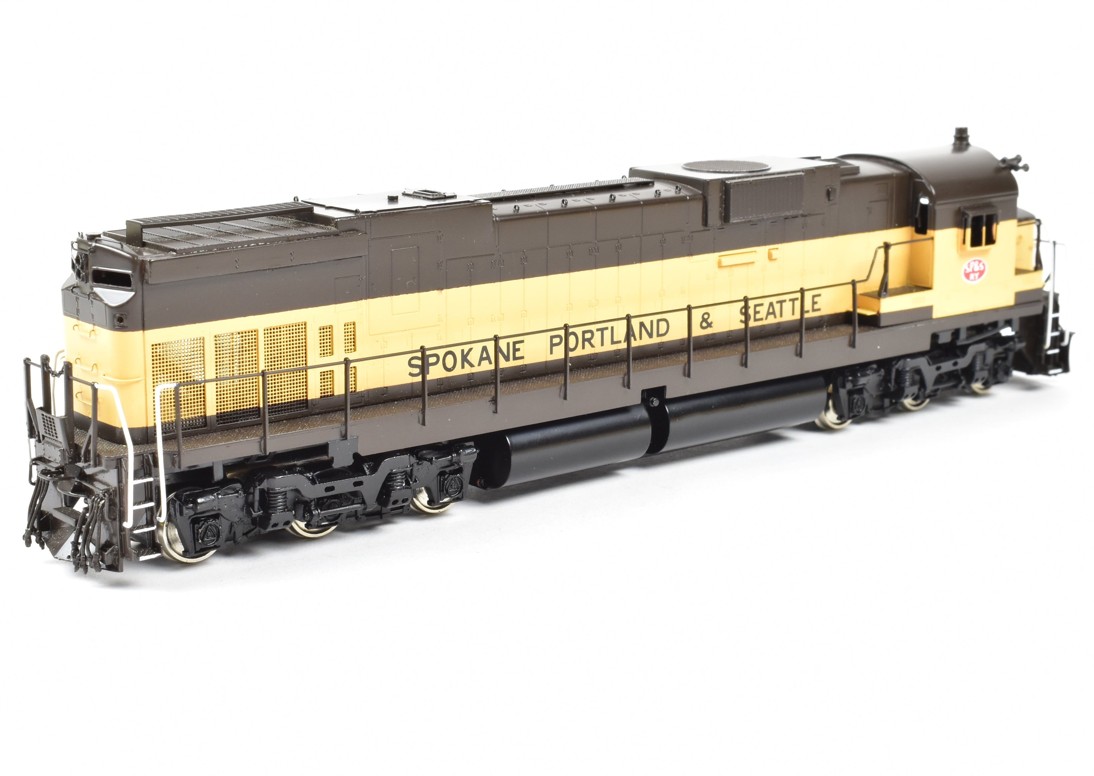 HO Scale Brass Model Train - Oriental Limited/Challenger Imports' Spokane, Portland & Seattle Alco C - 636 FP Un - numbered Locomotive