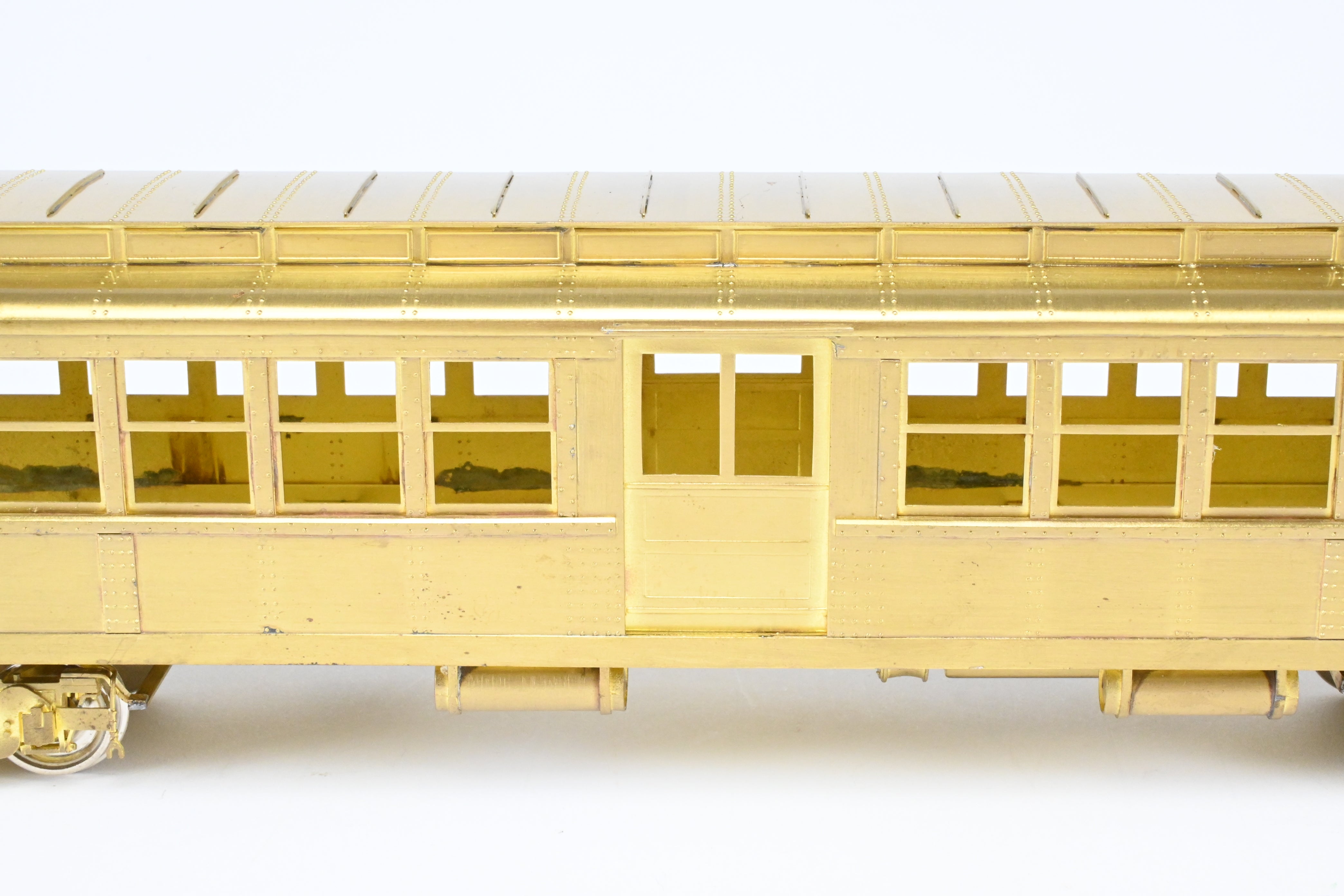Brass Model of Unpowered Subway Car from the 3650 - 3699 Series of Interborough Rapid Transit (IRT) by MTS Imports Inc., Deck Roof HI - V Type