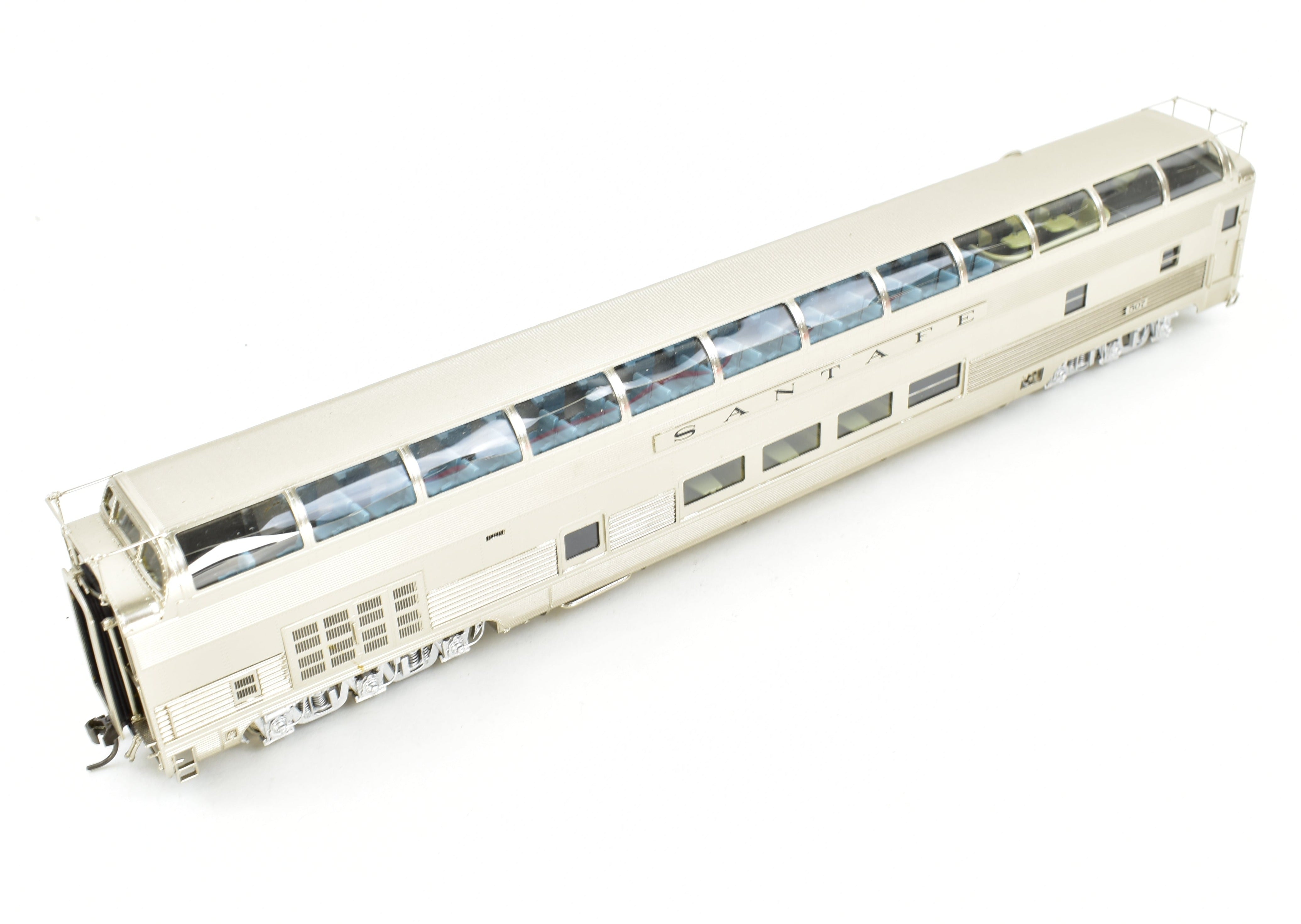 HO Scale Brass Precision Scale Co. ATSF - Santa Fe Dome Lounge Model Train Car Factory Painted #507