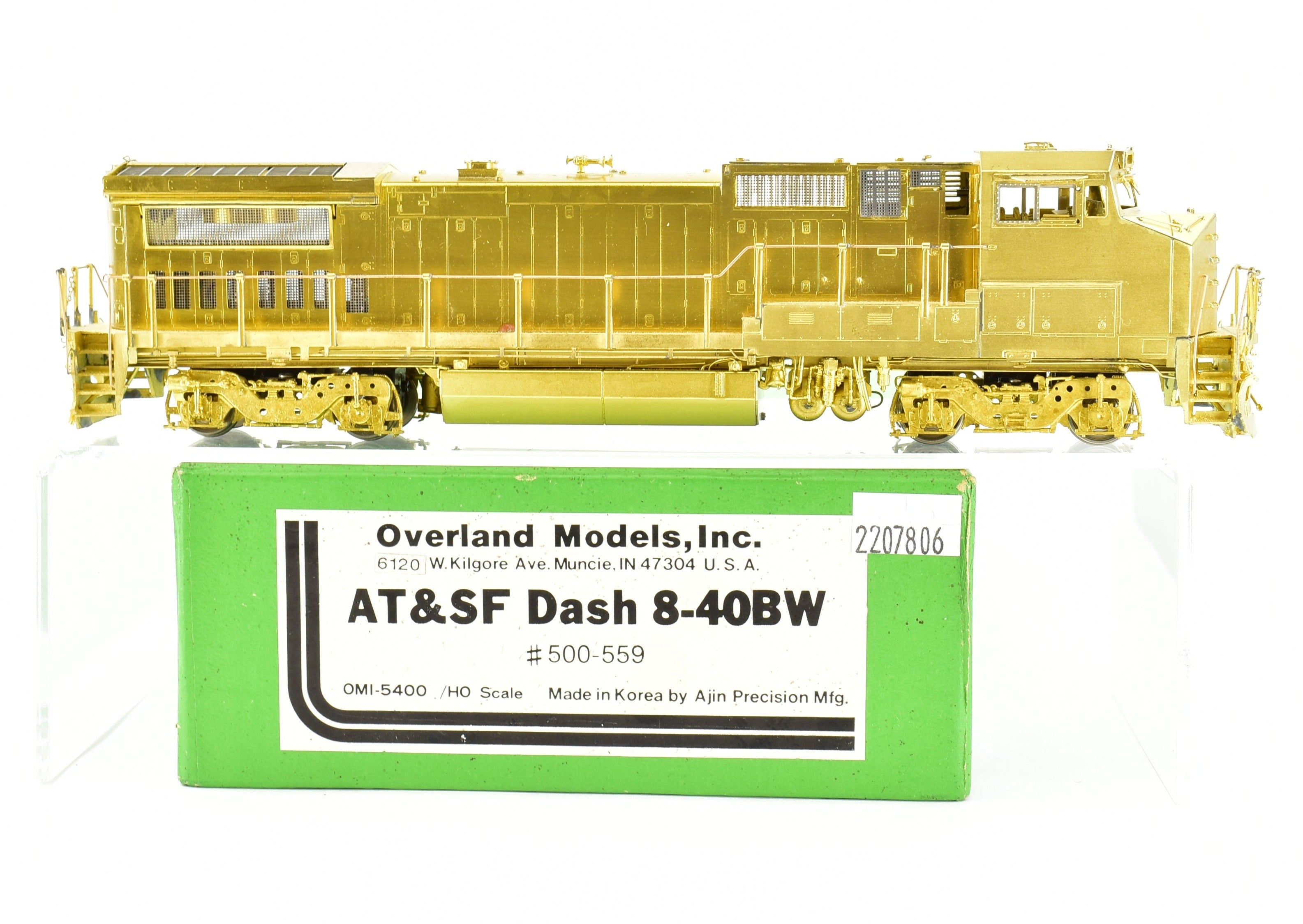 HO Brass ATSF - Santa Fe GE Dash 8 - 40BW #500 - 559 by Overland Models, Inc