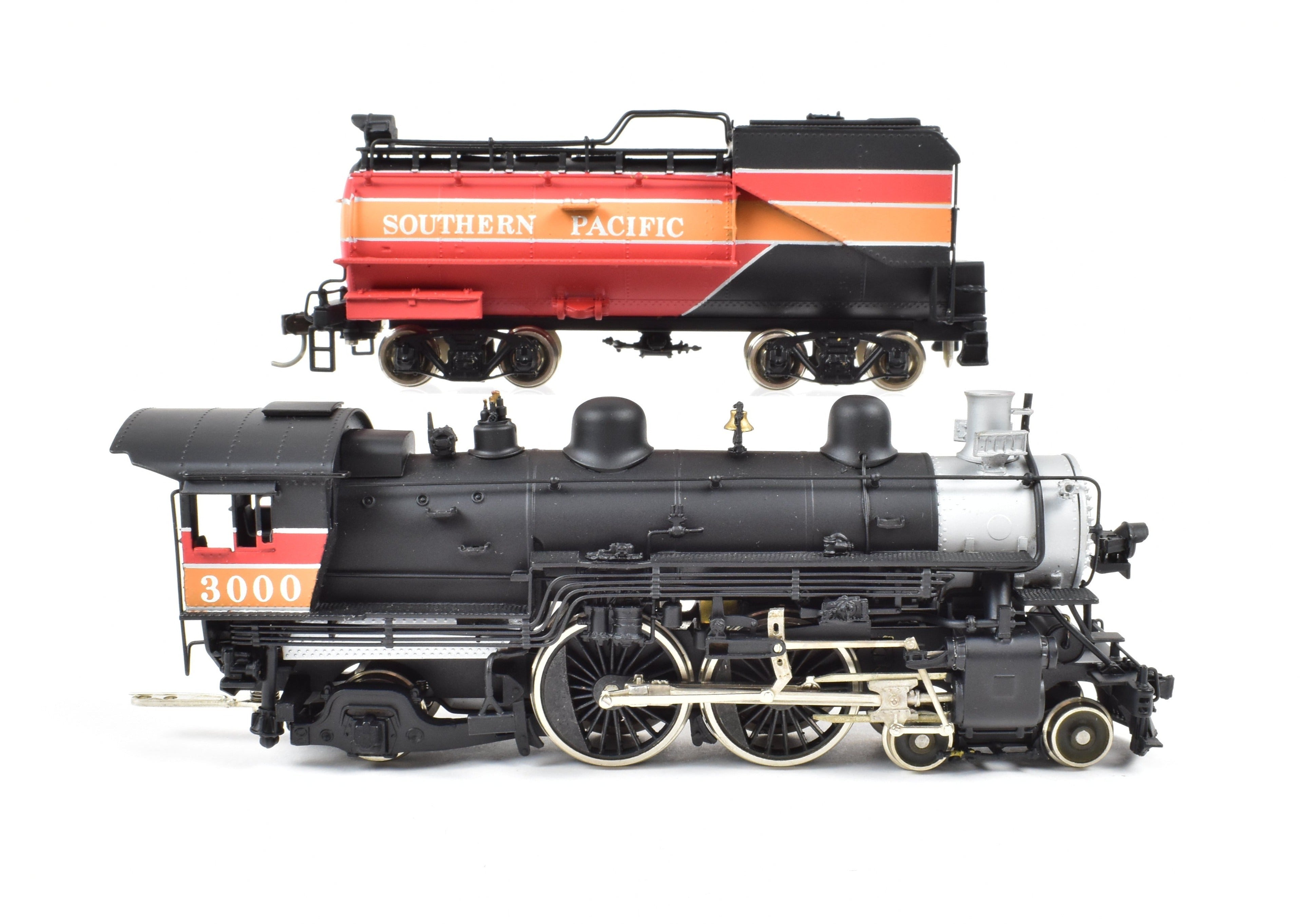 HO Scale Brass Model Train - Westside Model Co. Southern Pacific Class A - 6 Atlantic 4 - 4 - 2 F/P Daylight Locomotive #3000