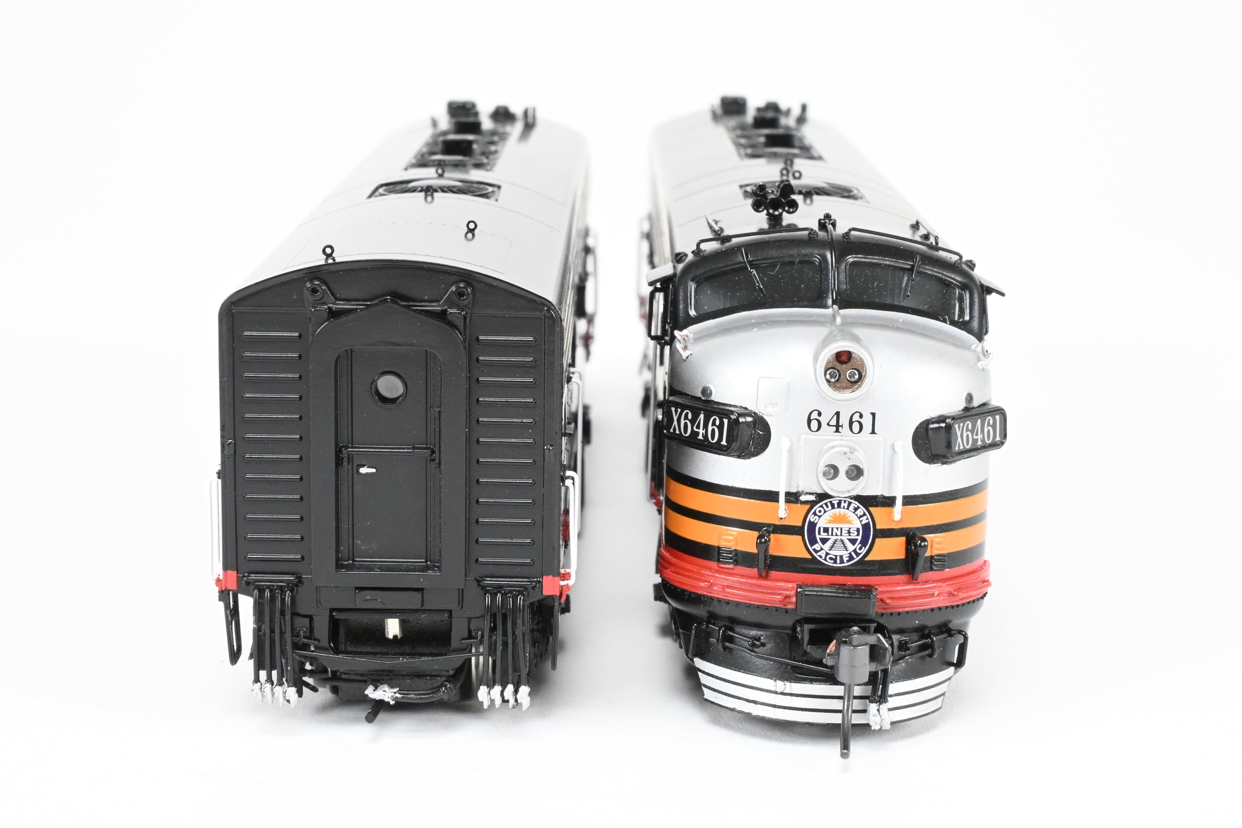 HO Scale Brass EMD FP7A/F7B Set in SP Black Widow Scheme
