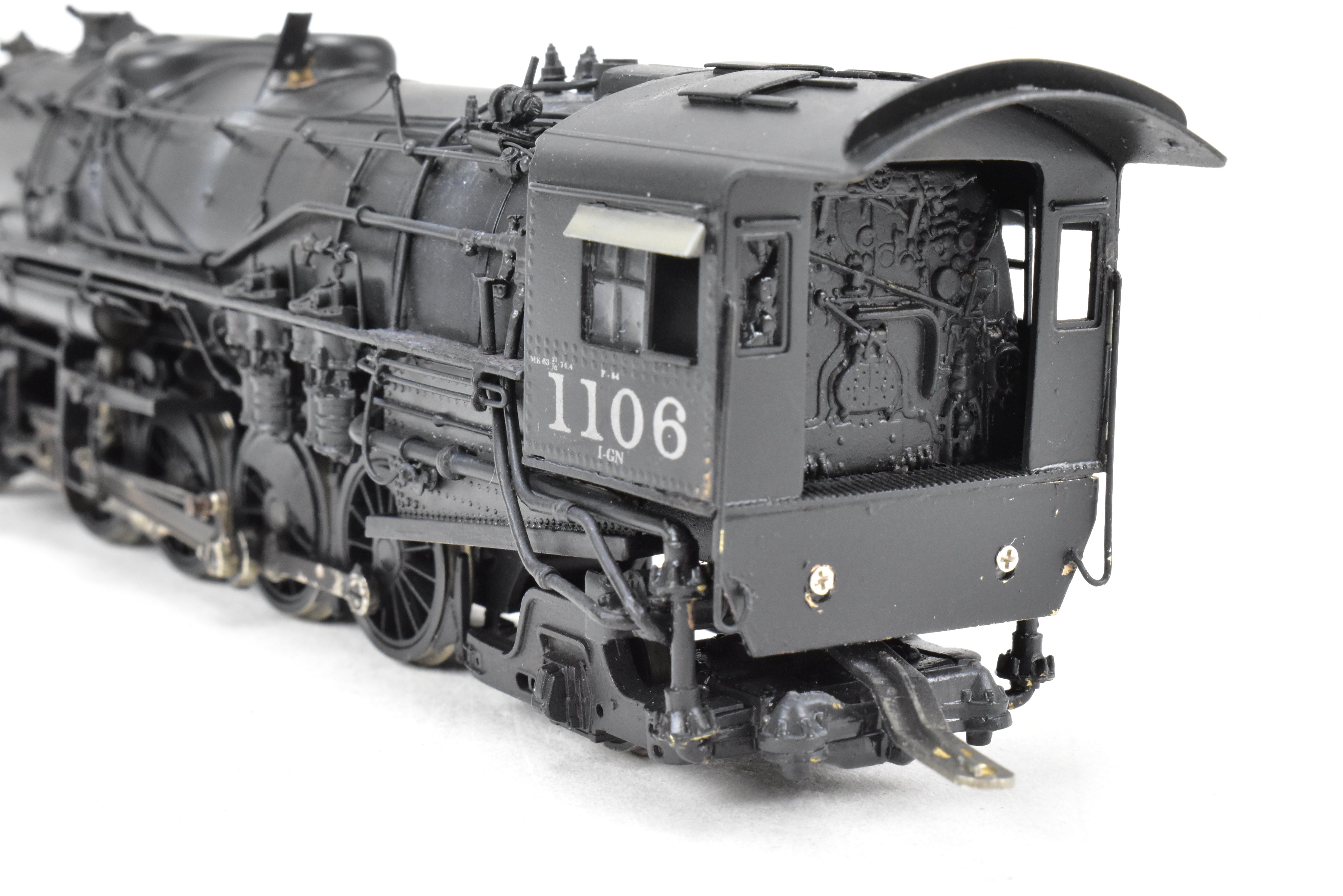 HO Scale Brass Hallmark Models Missouri Pacific Steam Locomotive: 1400 Class 2-8-2 Modified to 1100 Class with Brand - New Tender CP No. 1106