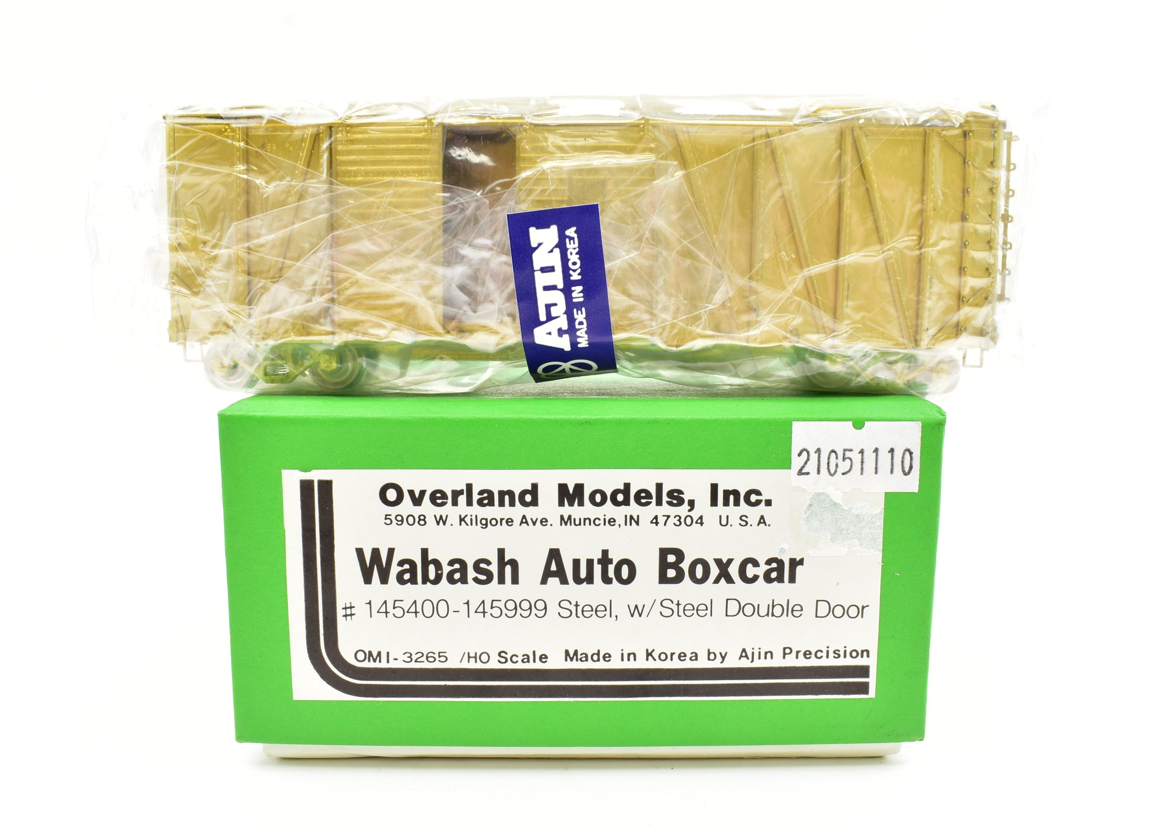 1992 HO Brass Wabash Auto Boxcar by OMI - Overland Models, Inc.