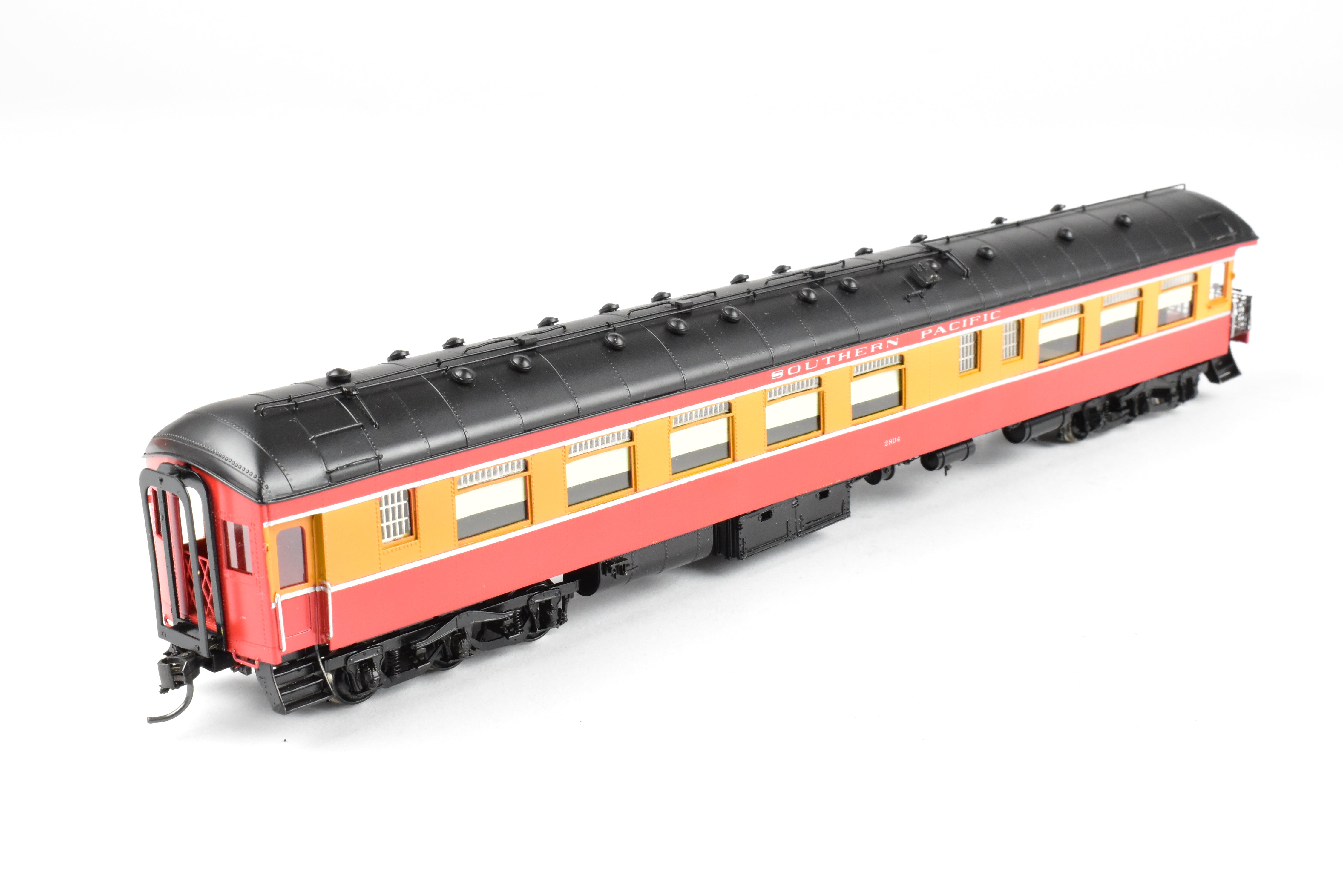HO Scale Brass Precision Scale Co. Model - Southern Pacific Harriman CS 72' Observation Car of Class 70 - O - 1 in Daylight Scheme, Custom Painted and Lettered #2804