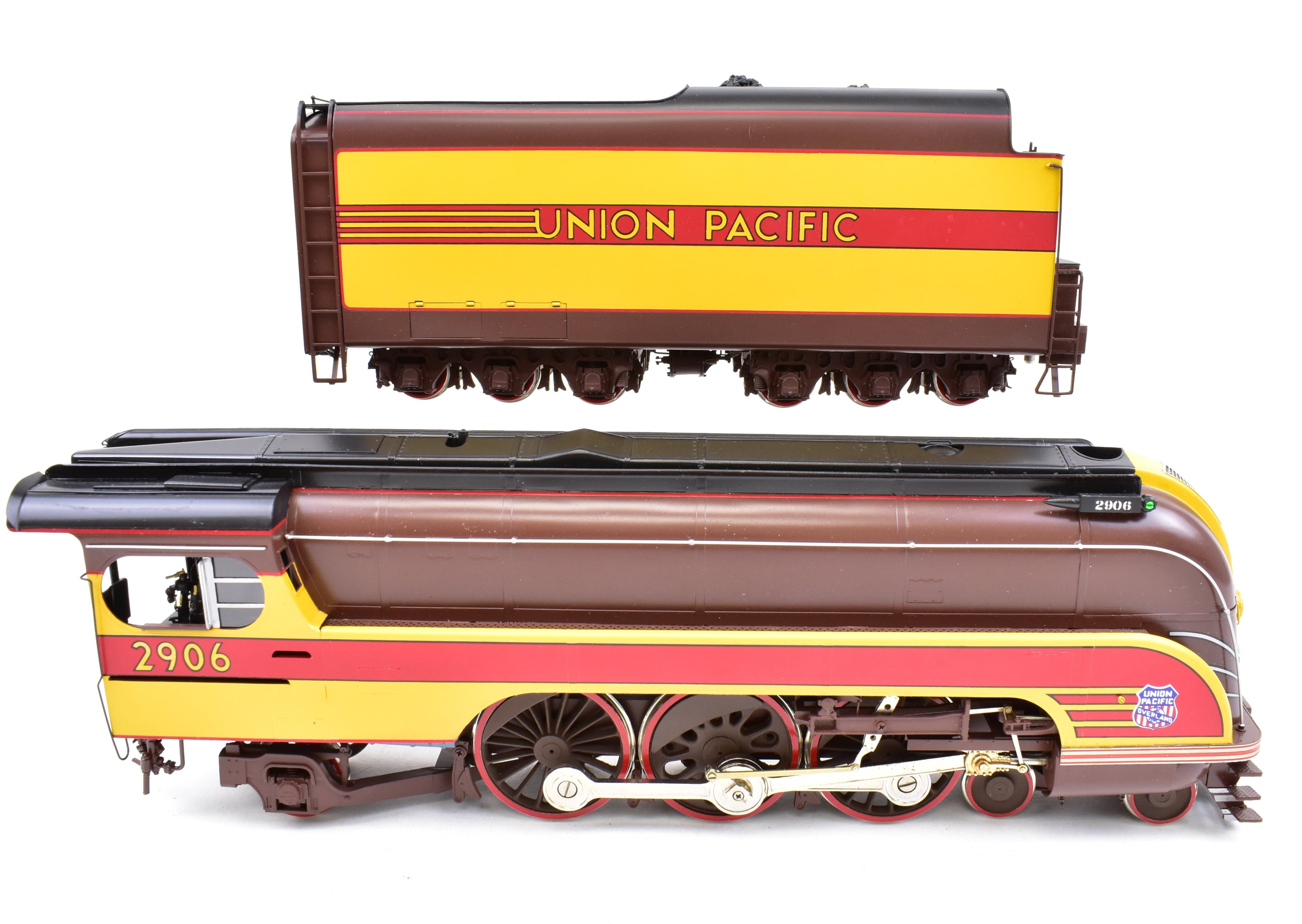 O Scale Brass Model Train - Overland Models, Inc. Union Pacific 2906 4-6-2 Streamlined Forty-Niner Factory Painted by OMI