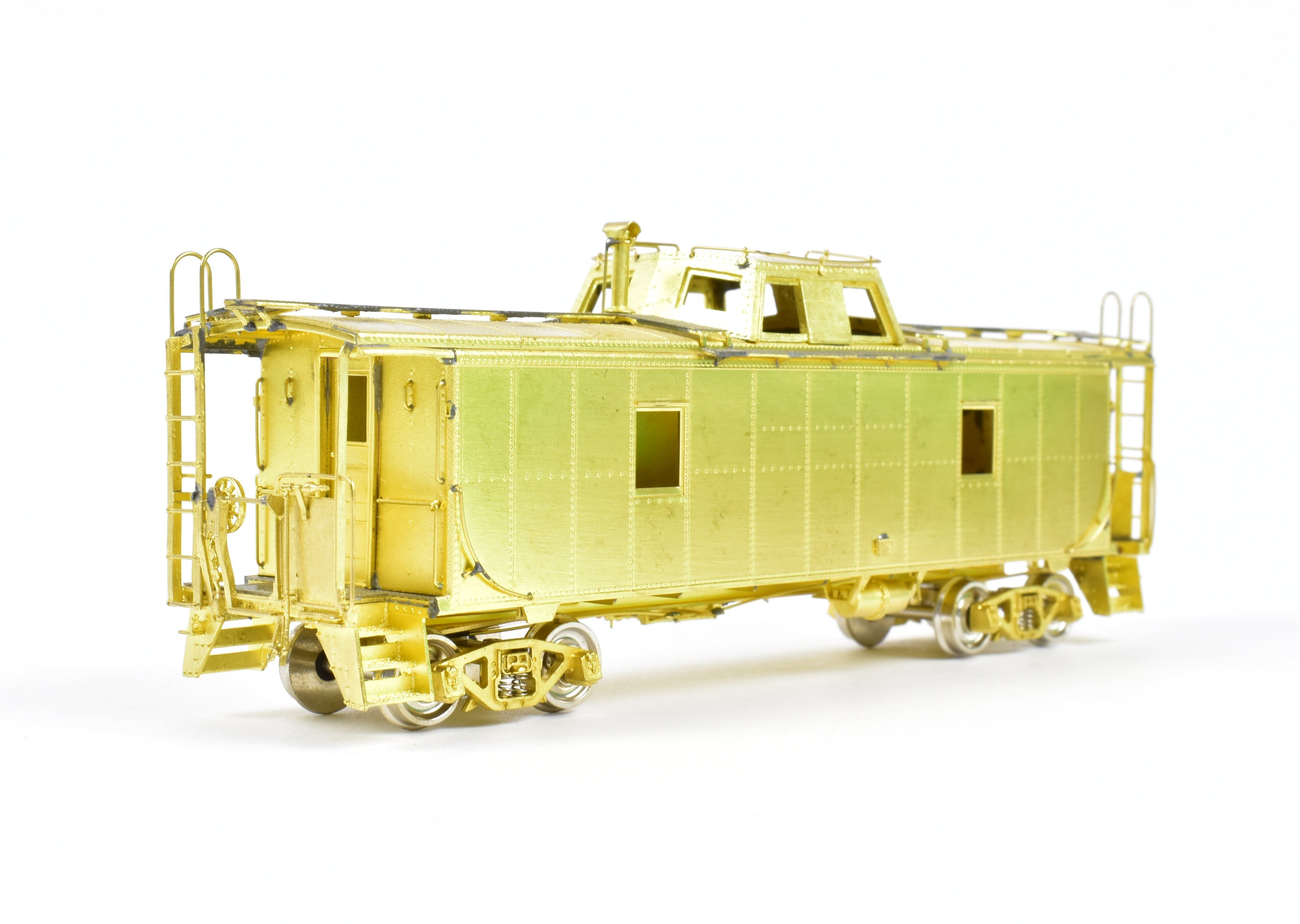 HO Scale Brass Canadian Pacific Steel Streamlined Centered Cupola Caboose Model by Overland Models, Inc. (OMI)