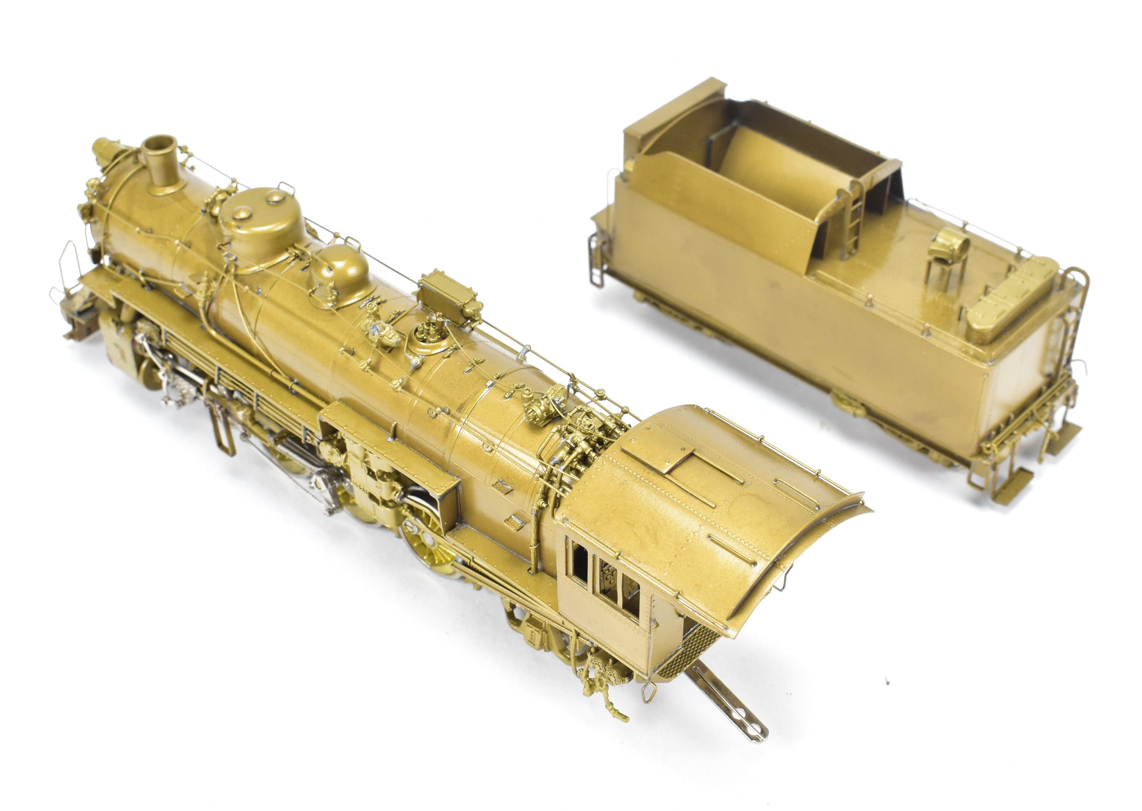 HO Scale Brass Model of Oriental Limited CB&Q - Burlington Route O - 1a 2 - 8 - 2 Steam Locomotive
