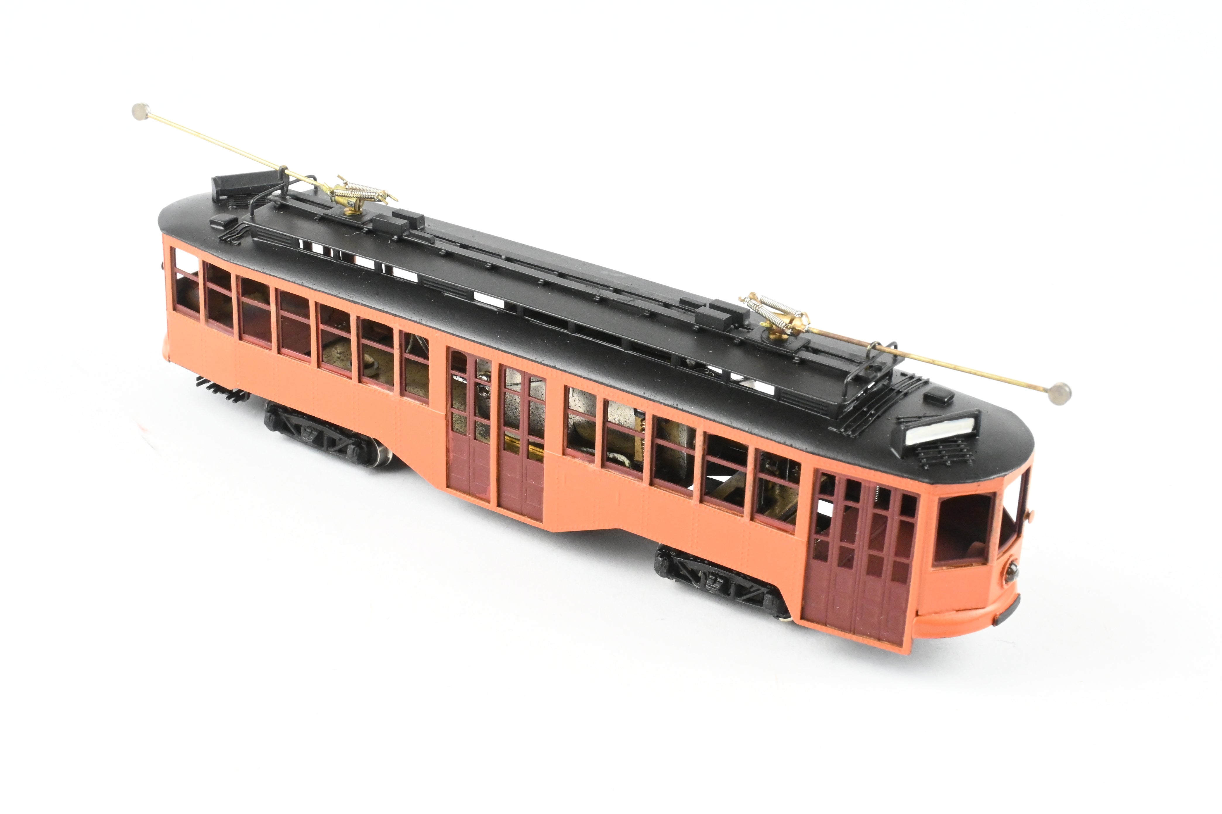 HO Scale Brass Fairfield Models Pittsburgh Railway Co. Double Ended Joe's Trolley Car, CP Variant, Unlettered, Model Train Collectible