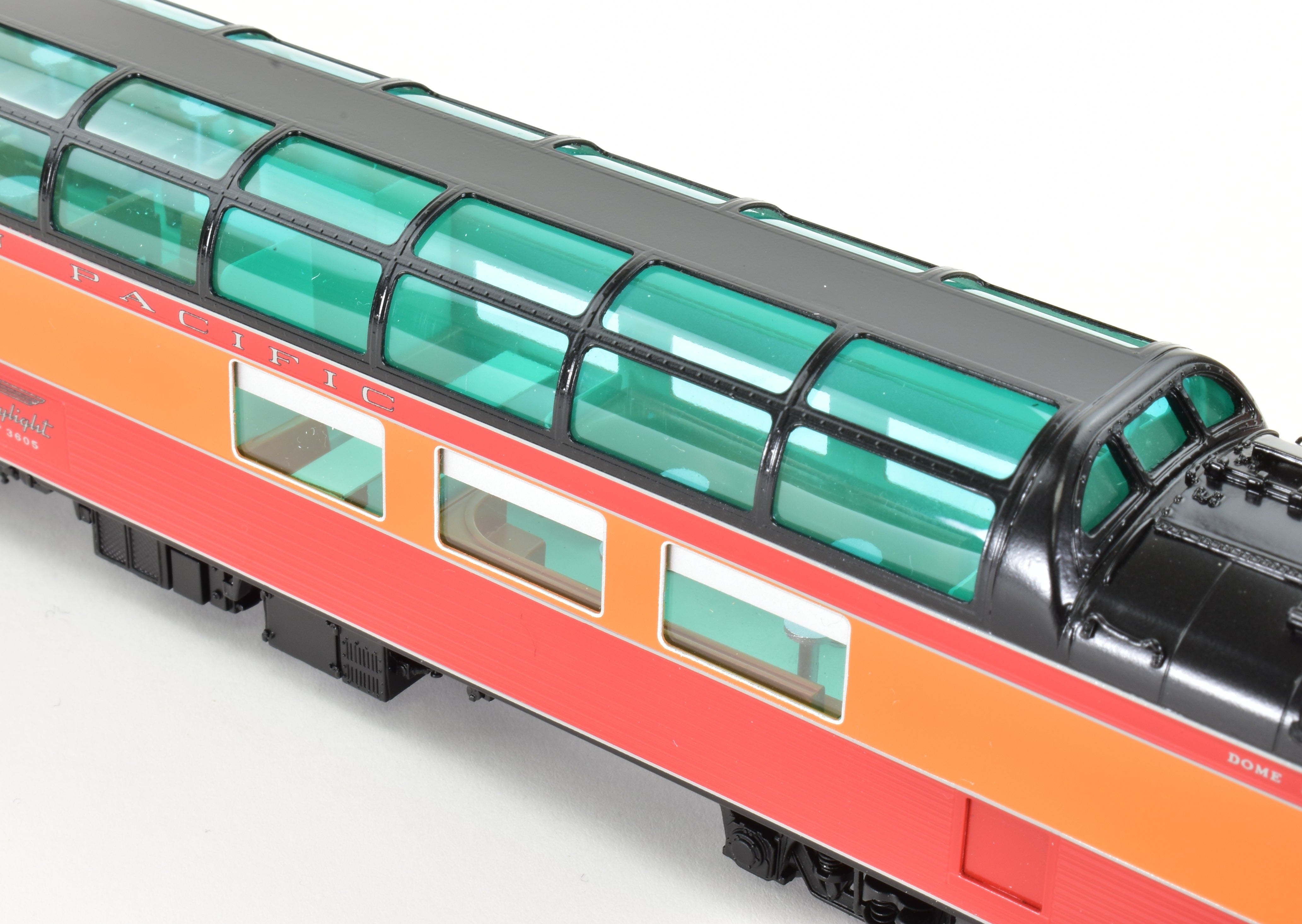HO Scale Brass Model Train Consignment Set - Challenger Imports SP - Southern Pacific 1955 Shasta Daylight 10 - Car Train Set with FP