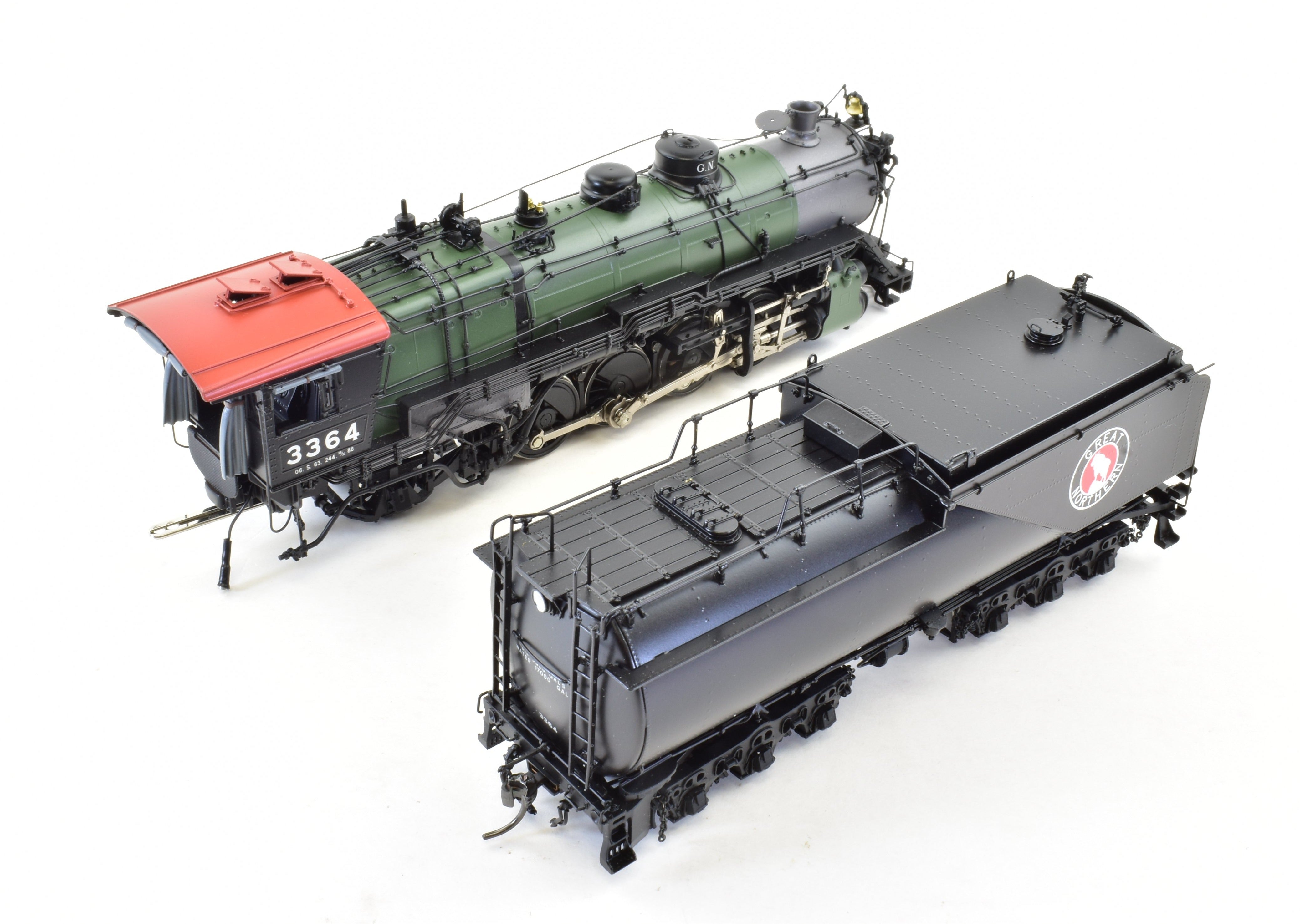 HO Scale Brass Model Train Engine - W&R Enterprises Great Northern O - 6 2 - 8 - 2 Version 2, FP #3364