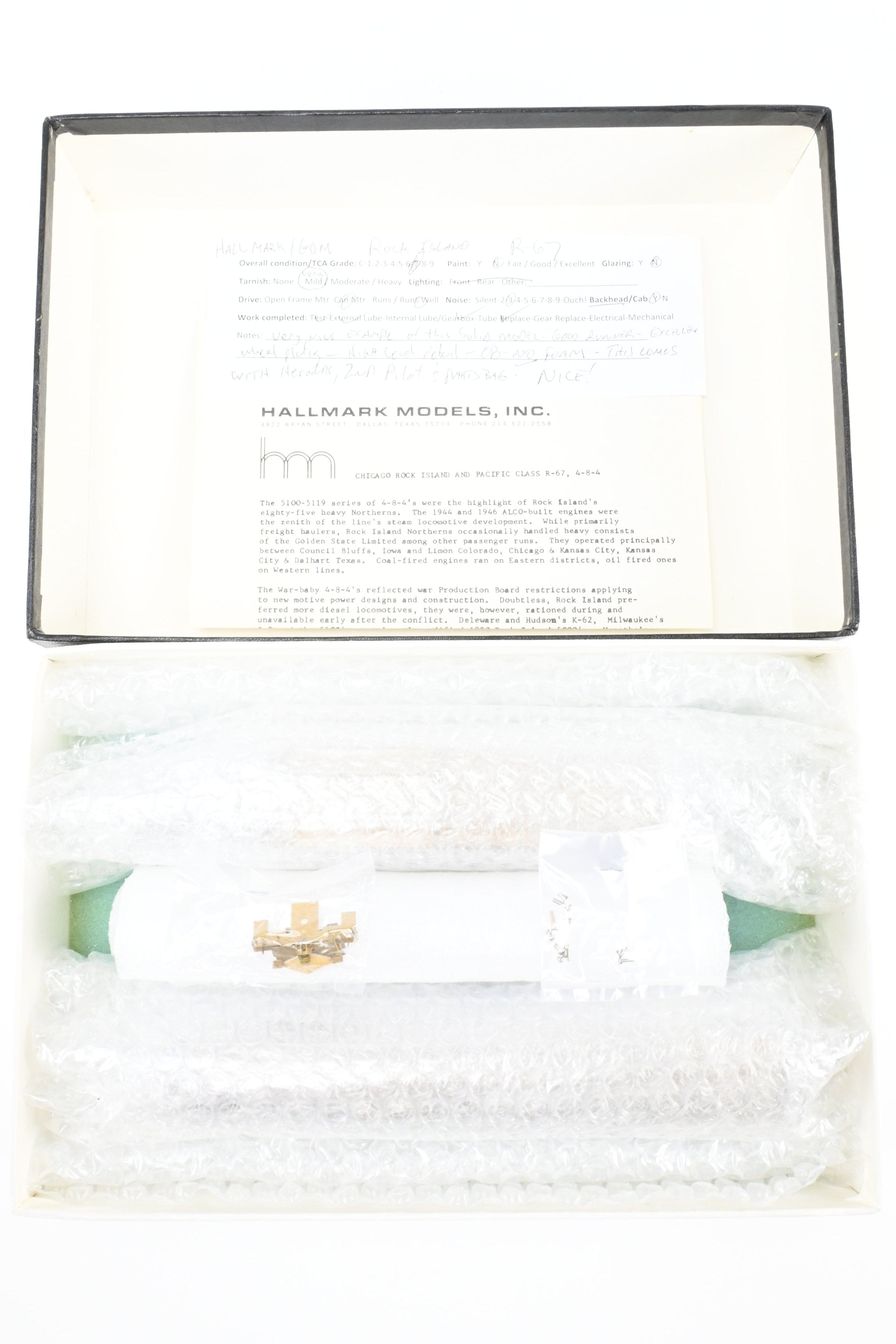 HO Brass Hallmark VIP Series Rock Island R - 67 4 - 8 - 4 Model