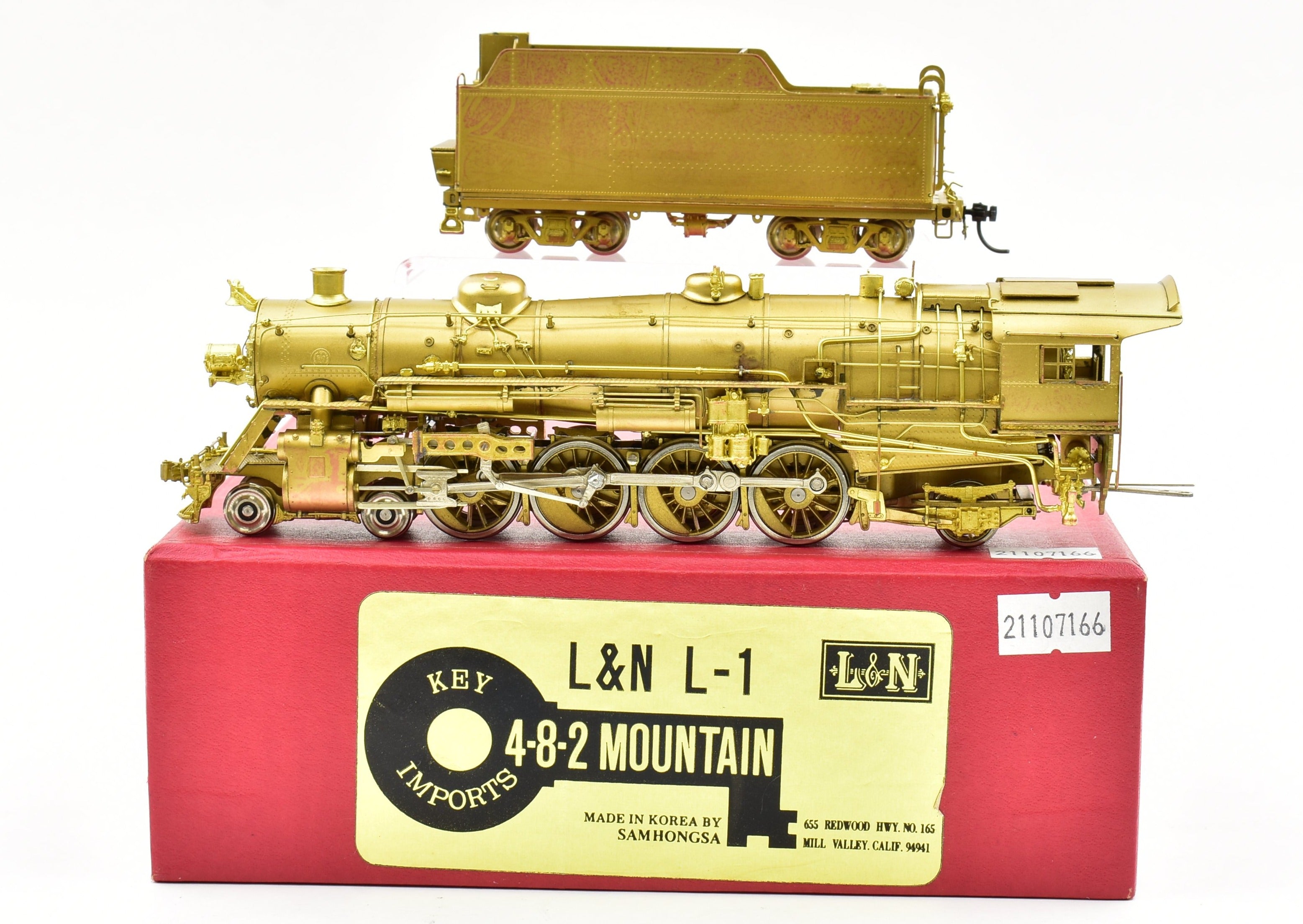 HO Scale Brass Key Imports L&N - Louisville & Nashville L-1 4-8-2 USRA Light Mountain Model Train