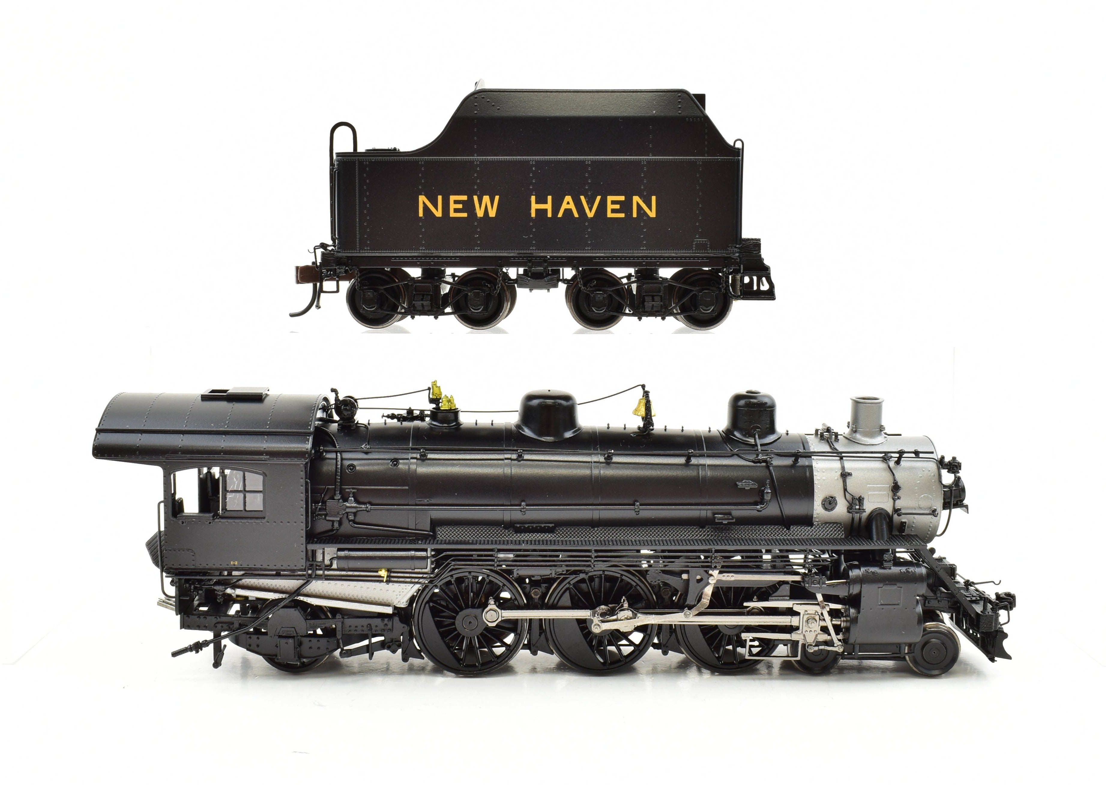 HO Scale Brass Crown Custom Imports NH - New Haven I-2 4-6-2 Pacific Locomotive with ATS on Pilot and Factory Painted Finish